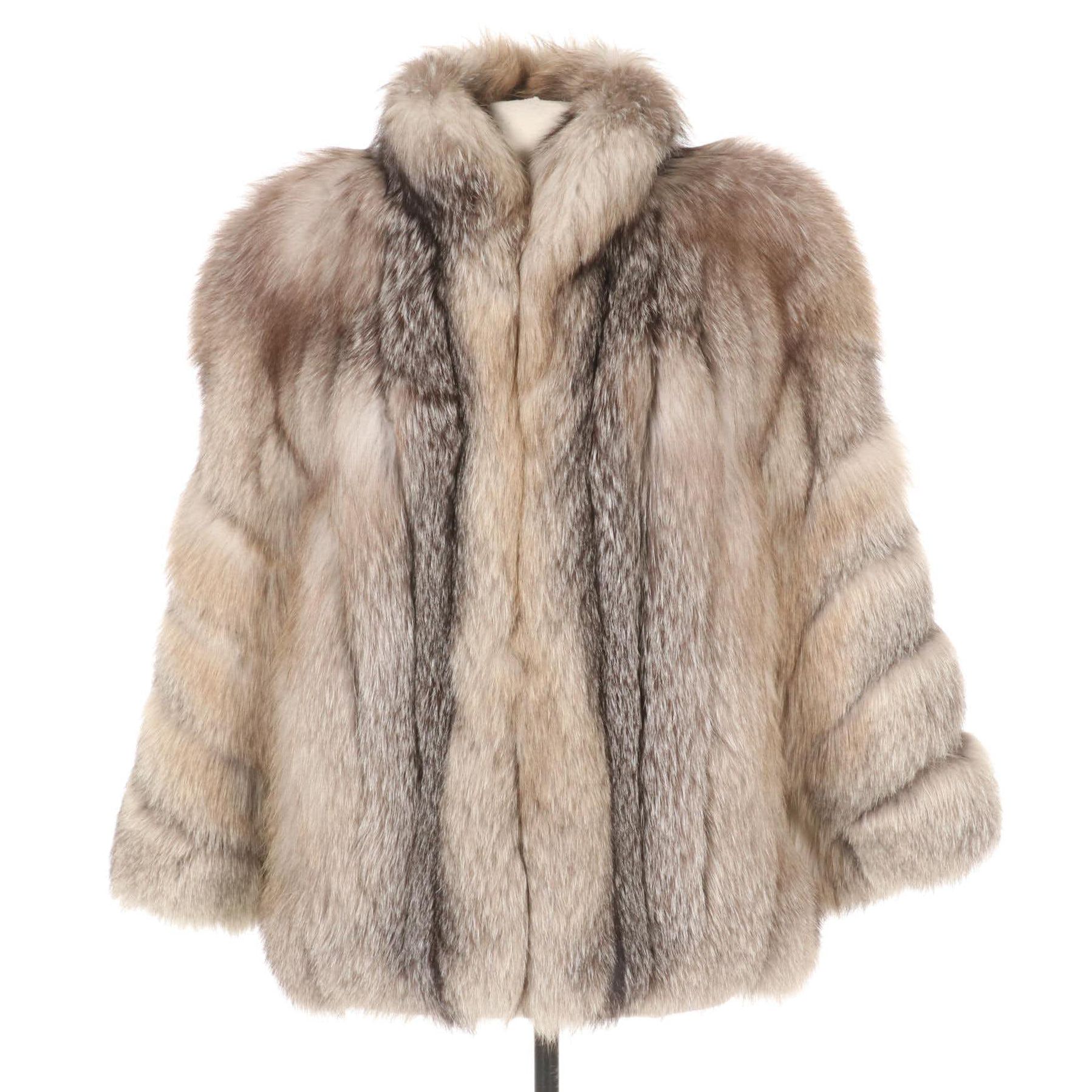 Crystal Fox Fur Jacket
