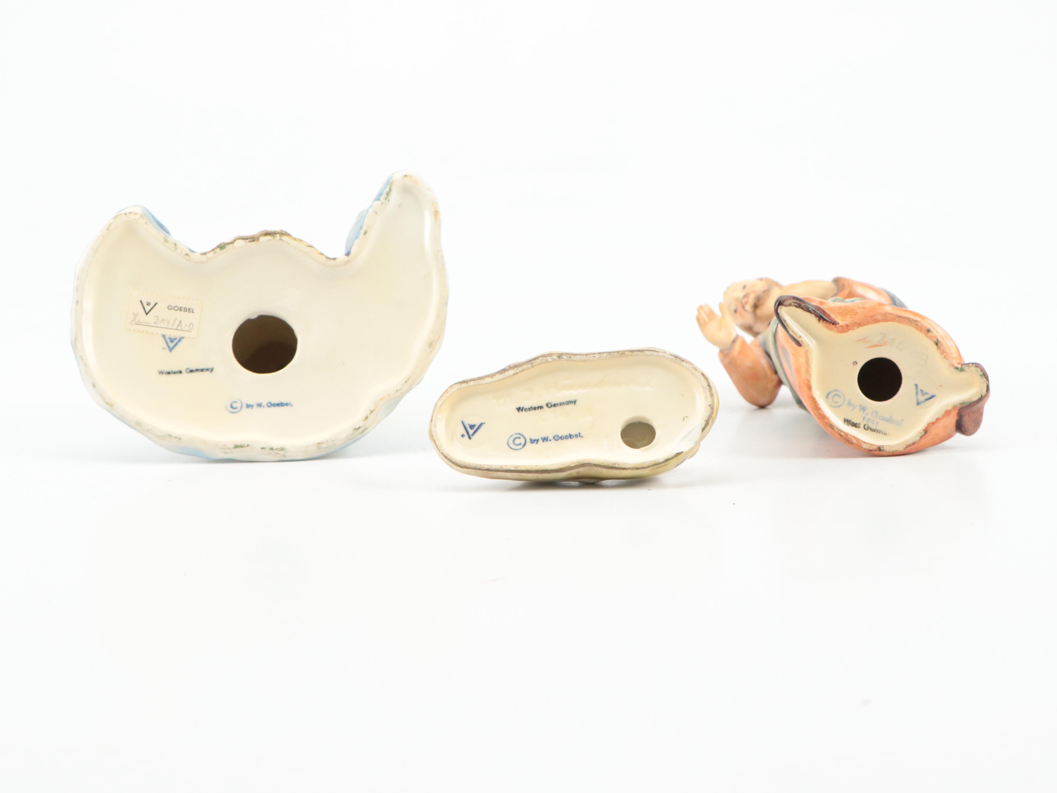 Hummel Goebel Nativity Figurines with Handmade Wood Stable