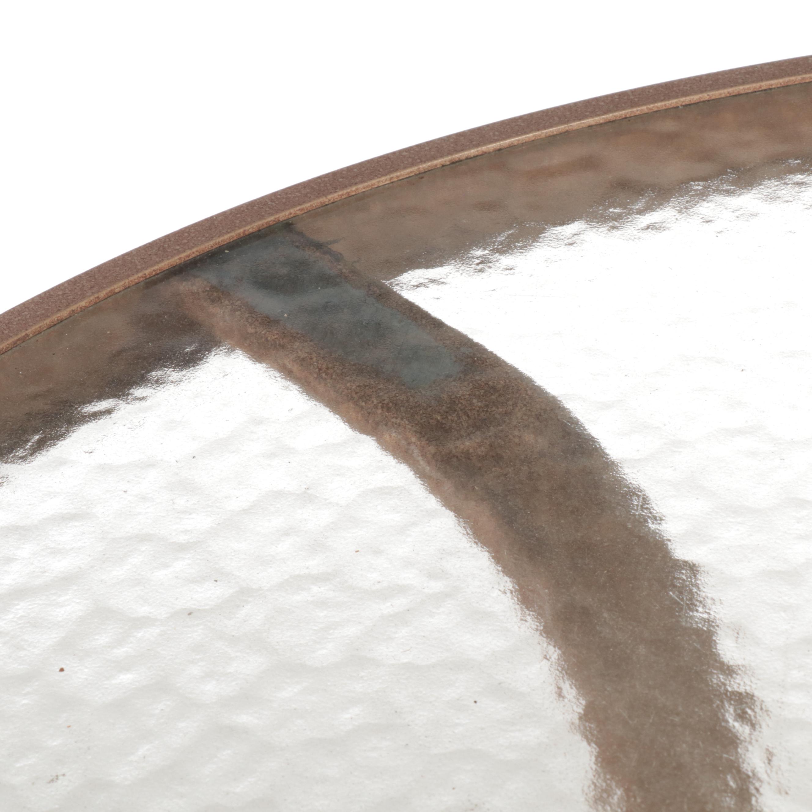 ThreePiece PowderCoated Aluminum and Glass Top Patio BarHeight