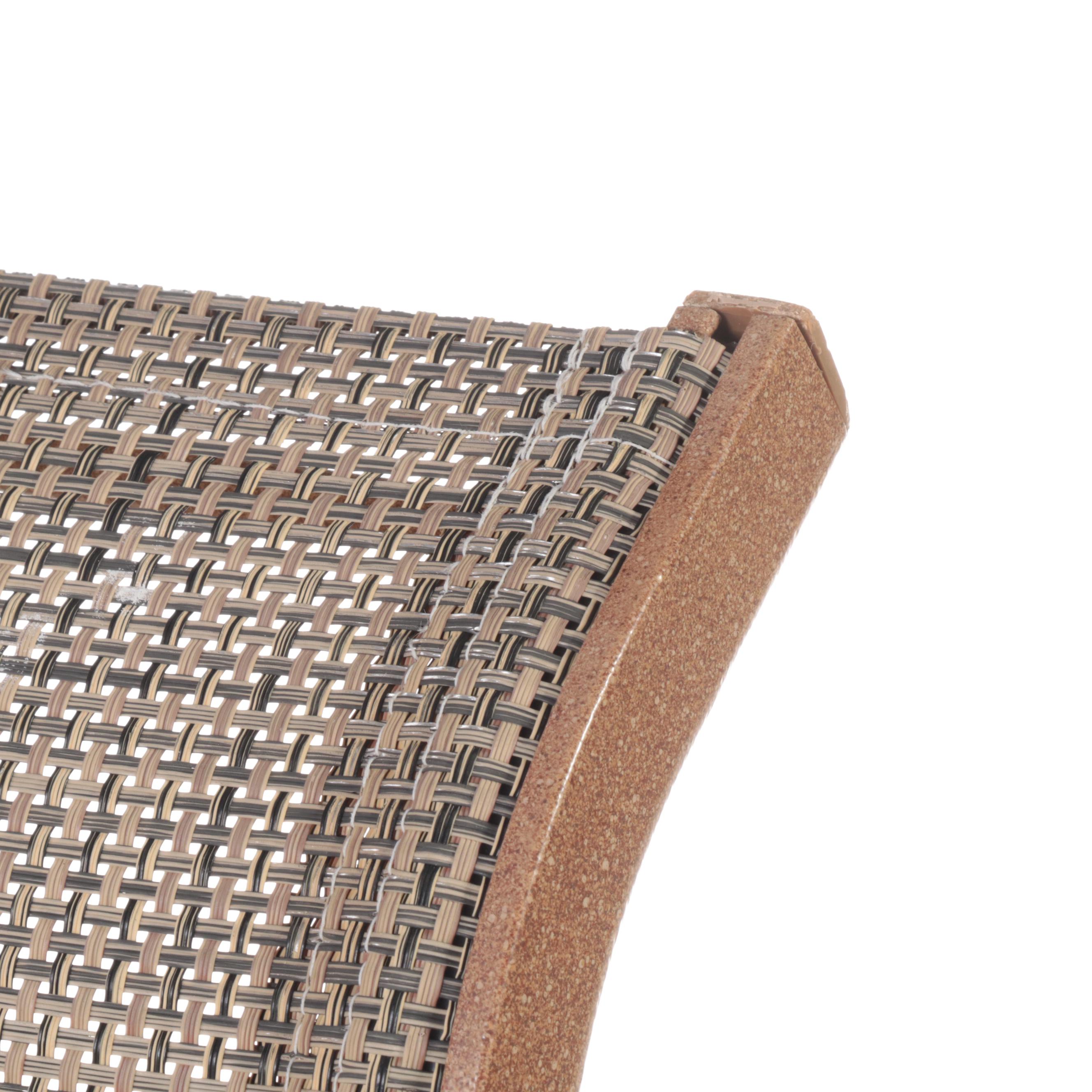 Three-Piece Powder-Coated Aluminum and Glass Top Patio Bar-Height Bistro Set