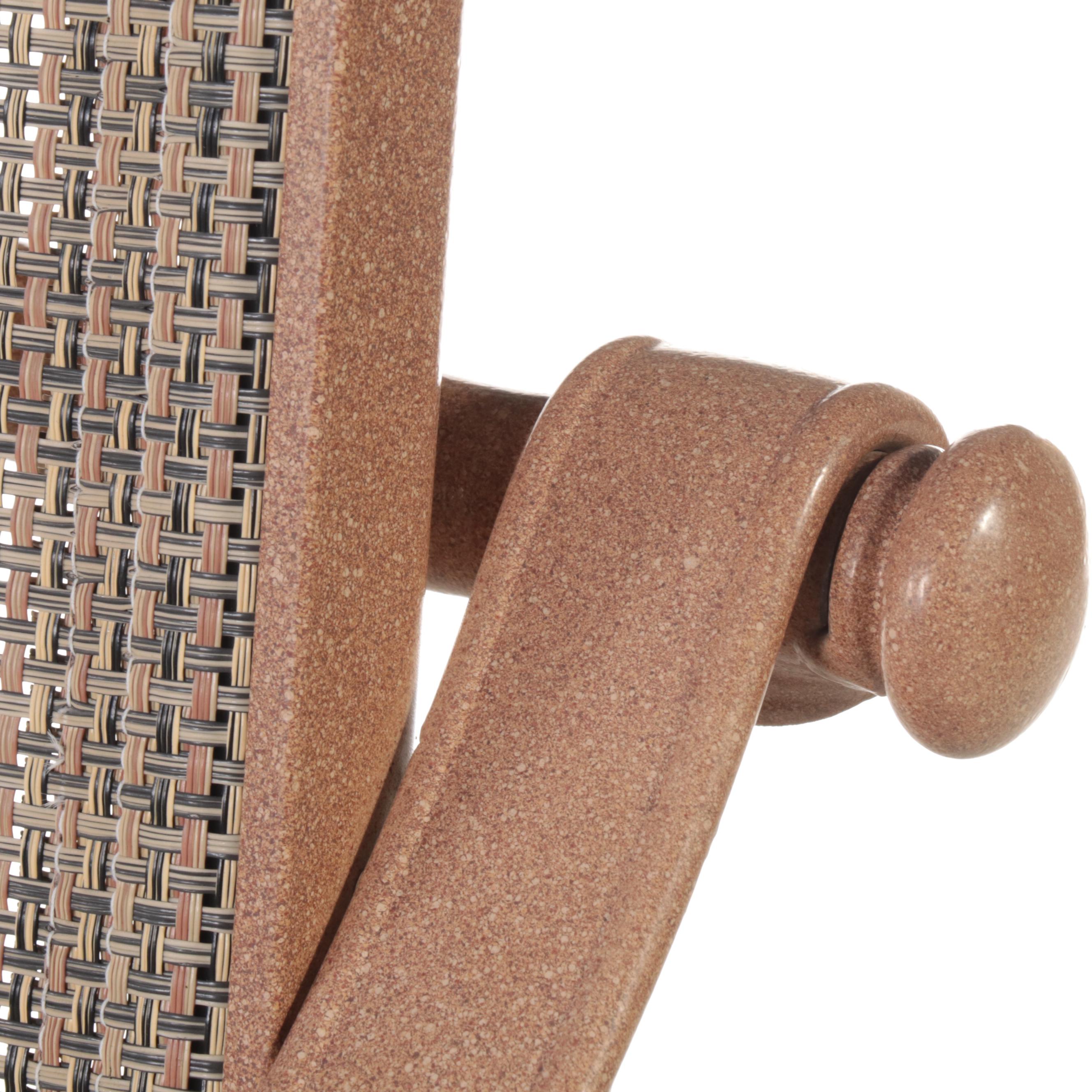 ThreePiece PowderCoated Aluminum and Glass Top Patio BarHeight