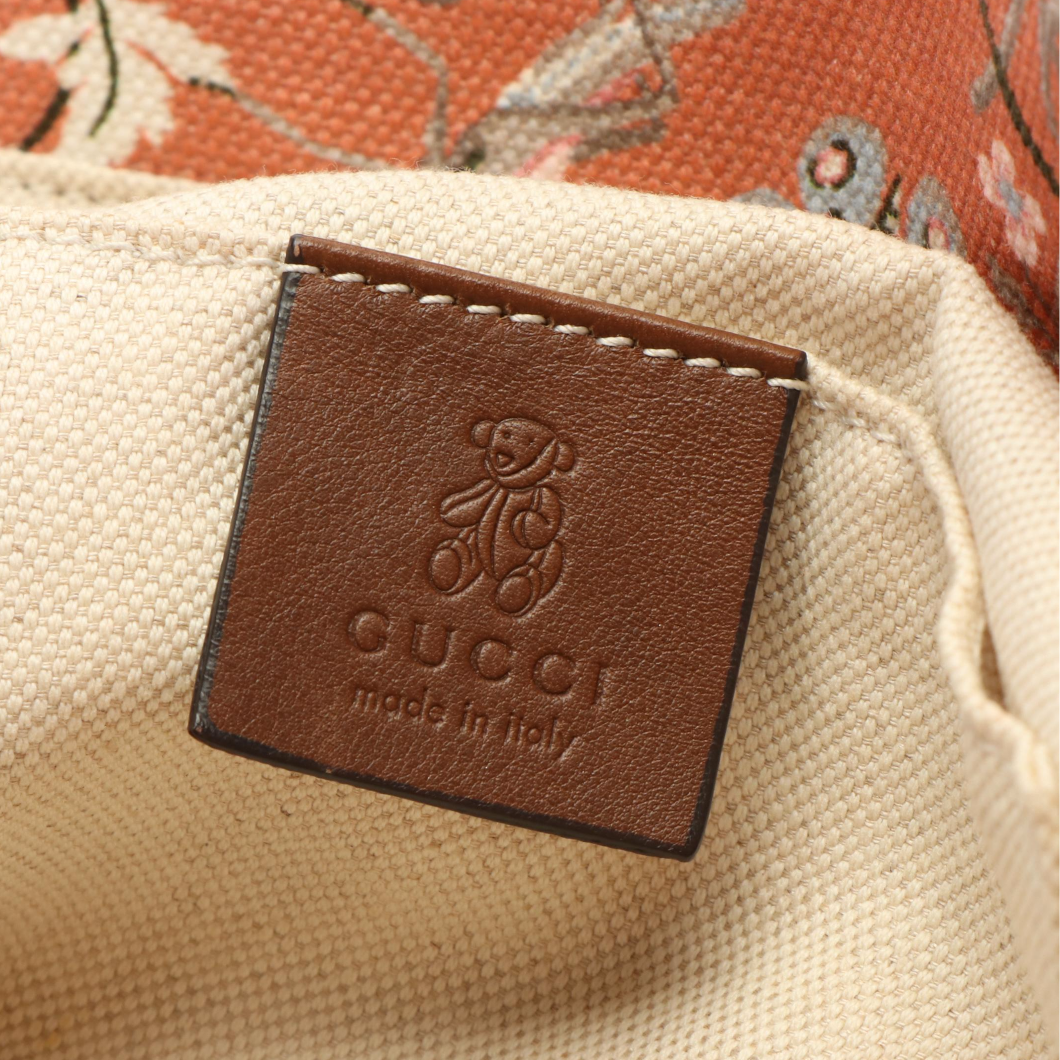 Gucci Multicolor Floral Canvas Kids Tote