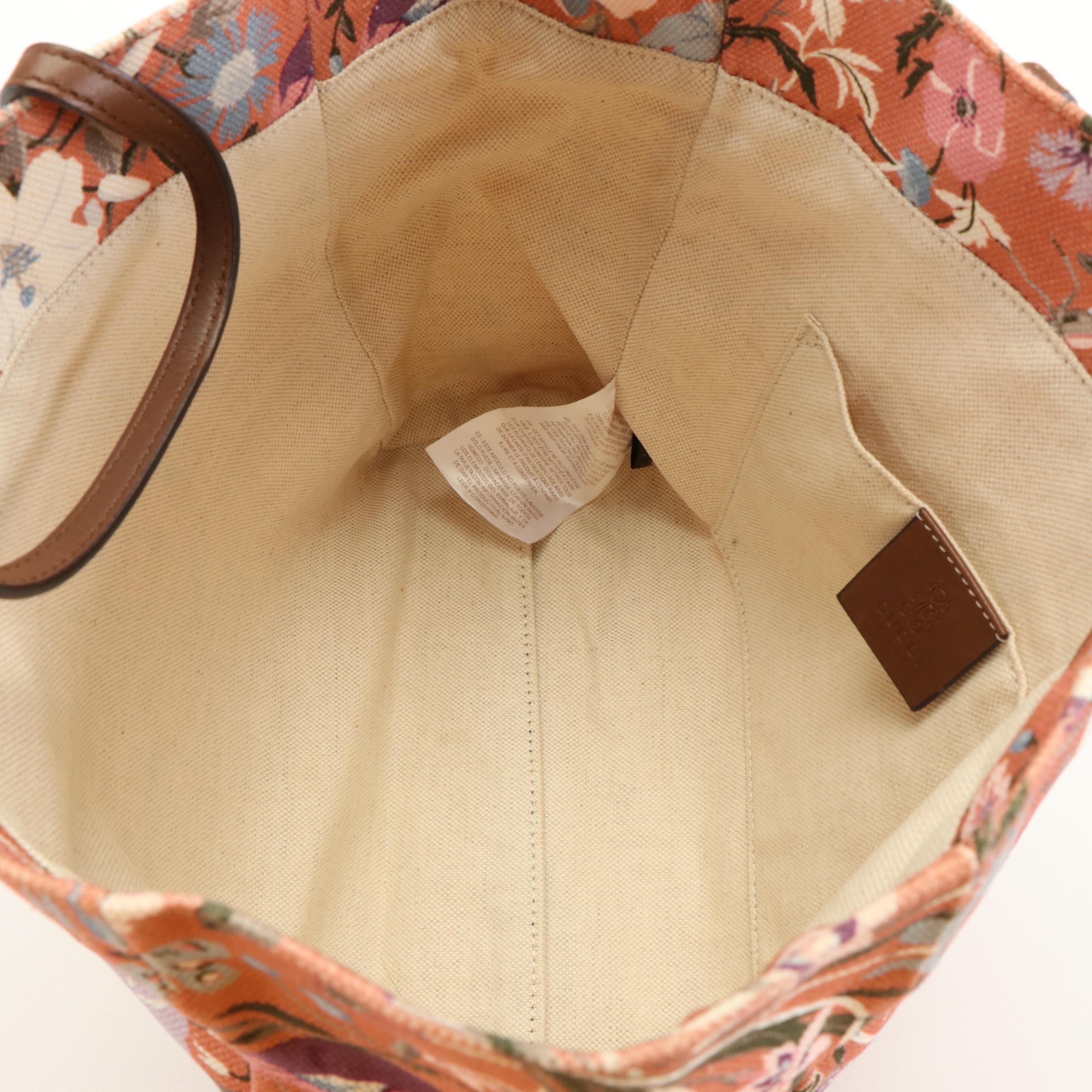 Gucci Multicolor Floral Canvas Kids Tote