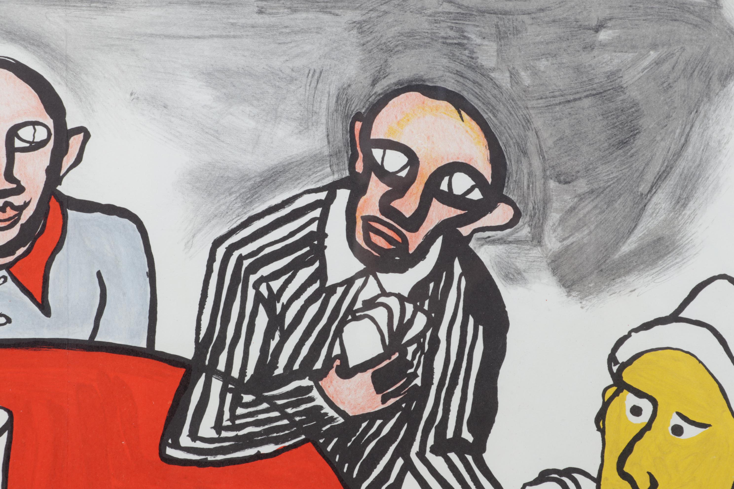 Alexander Calder Double-Page Color Lithograph for "Derrière le Miroir," 1975