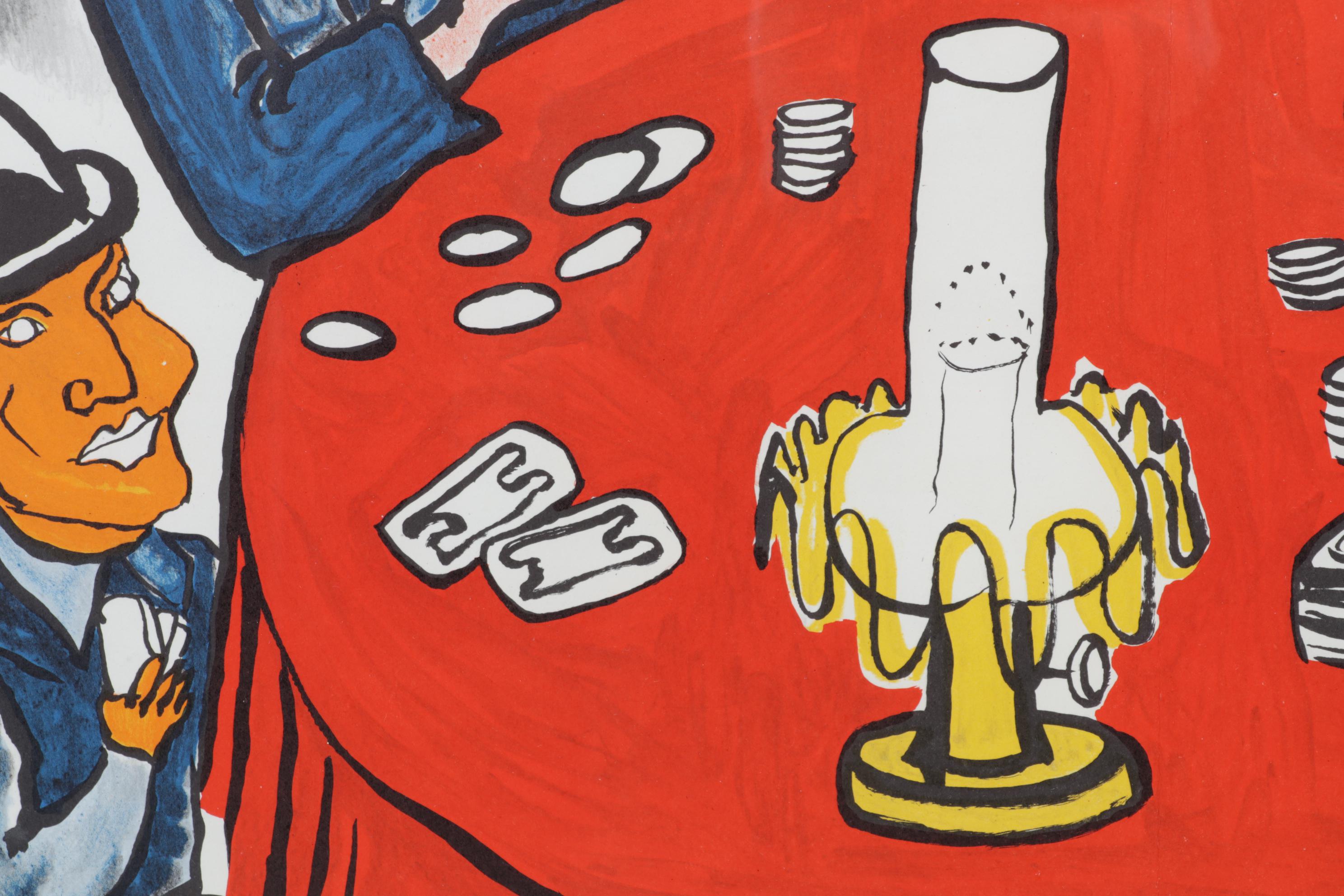 Alexander Calder Double-Page Color Lithograph for "Derrière le Miroir," 1975