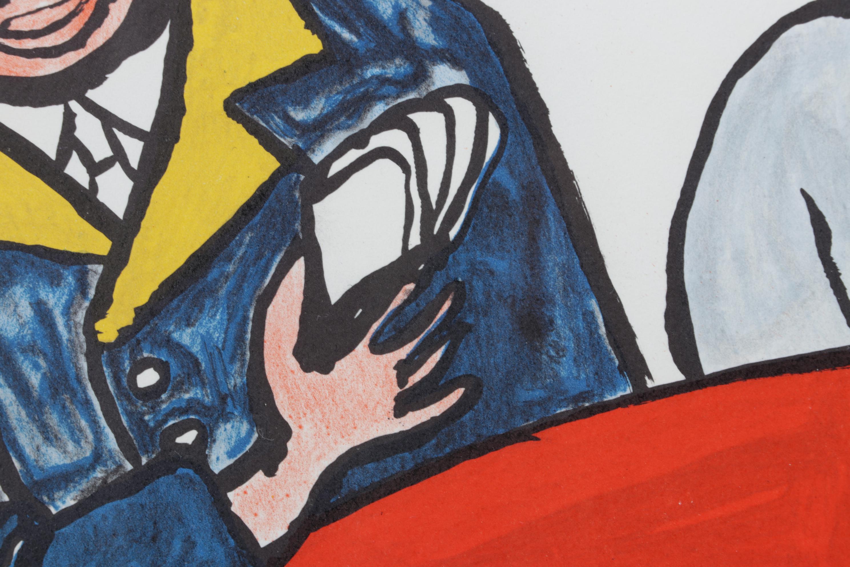 Alexander Calder Double-Page Color Lithograph for "Derrière le Miroir," 1975