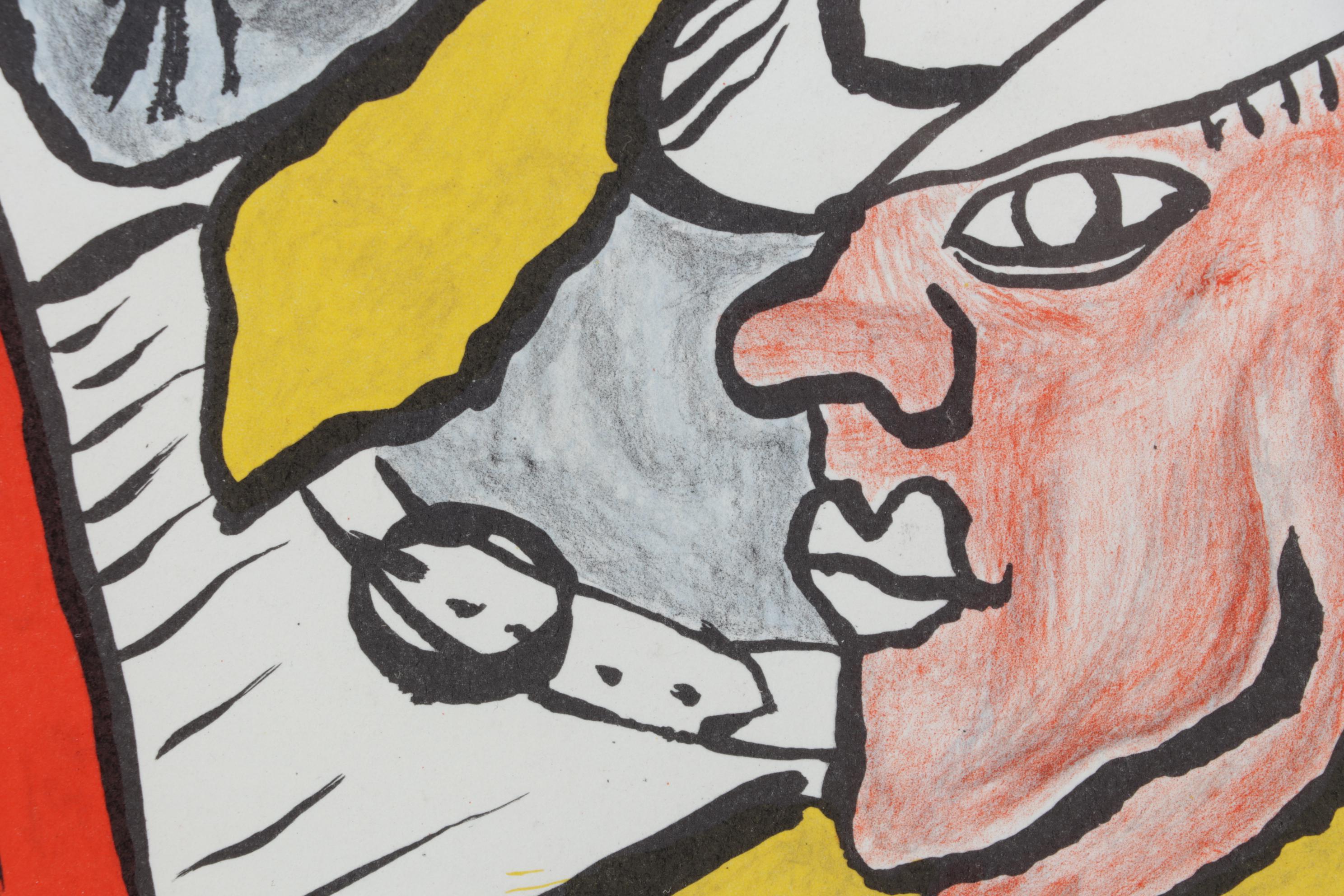 Alexander Calder Double-Page Color Lithograph for "Derrière le Miroir," 1975