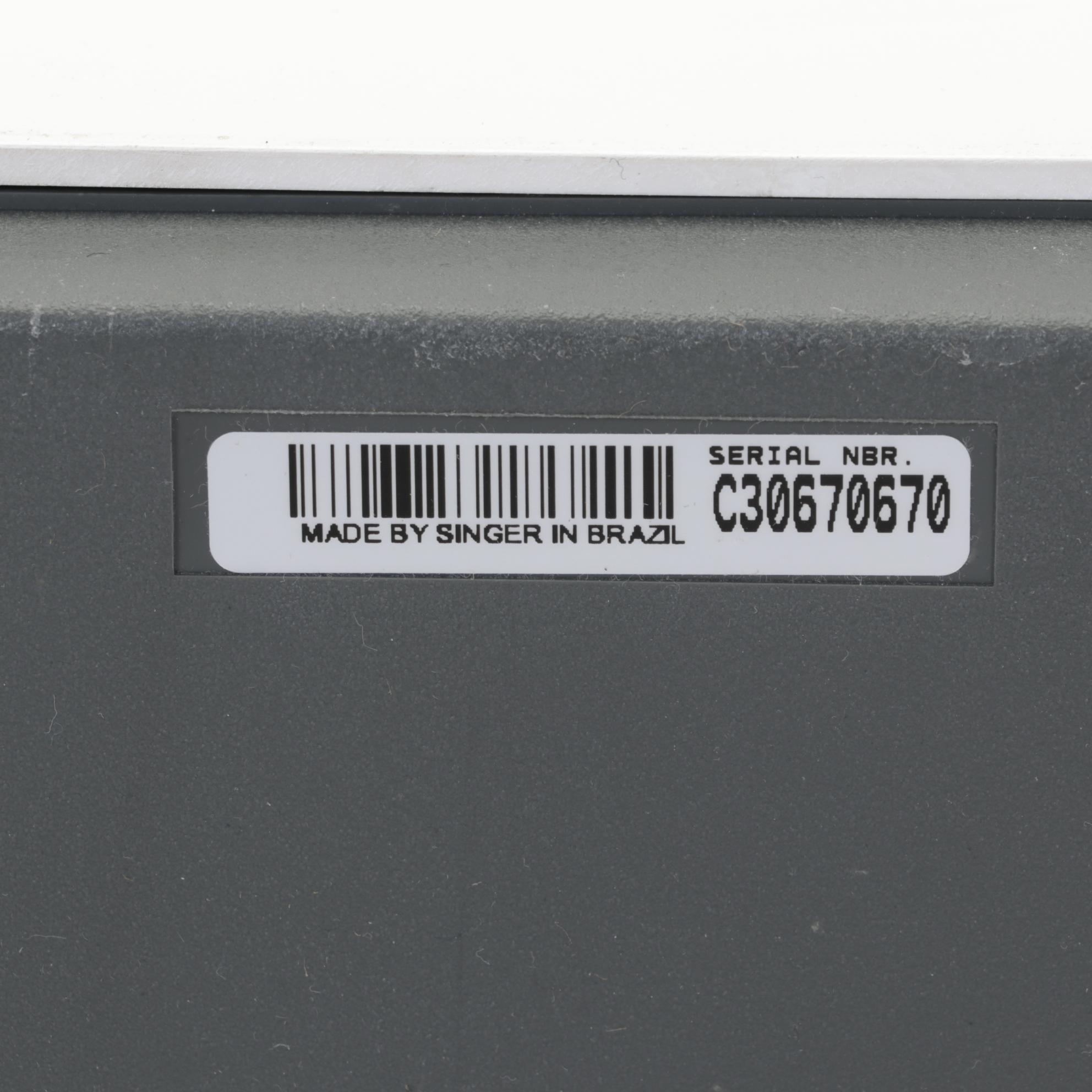 Singer 5830C Portable Sewing Machine With Booklet and Pedal, 1994