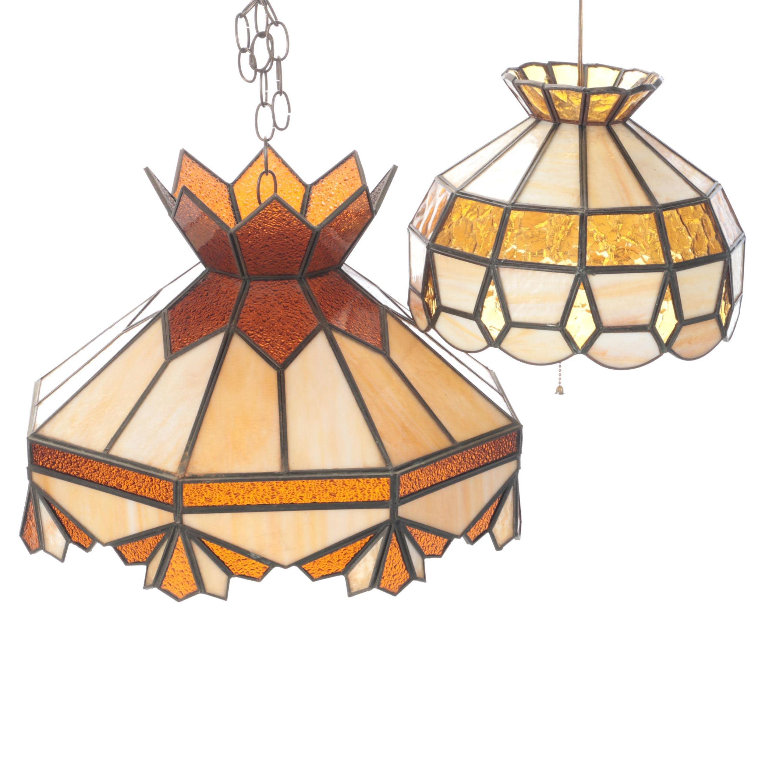 Nova Import Co. Slag Glass Pendant Light and Hanging Lamp Shade