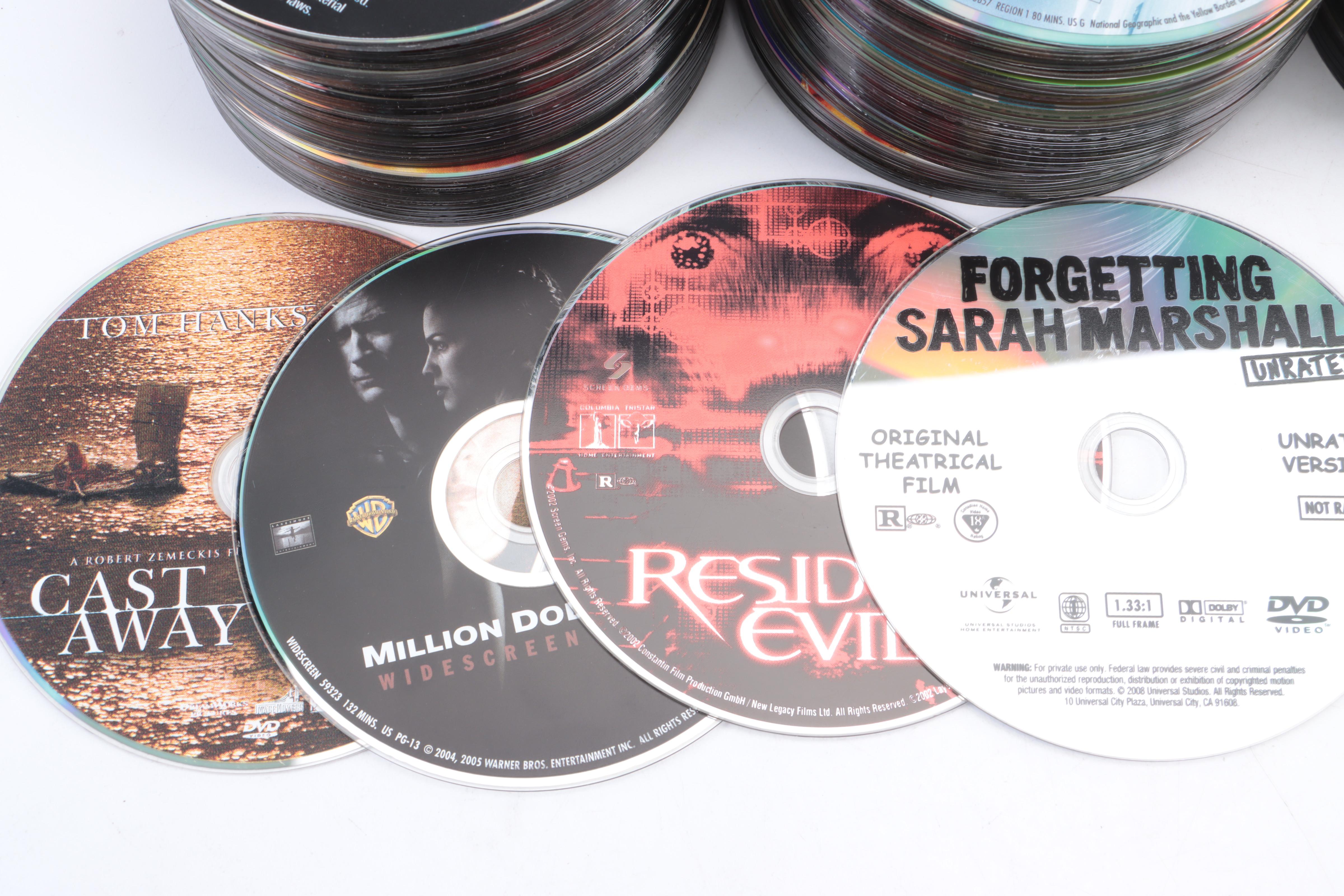 DVD Movie Collection with Video Games and Blu-Ray Discs