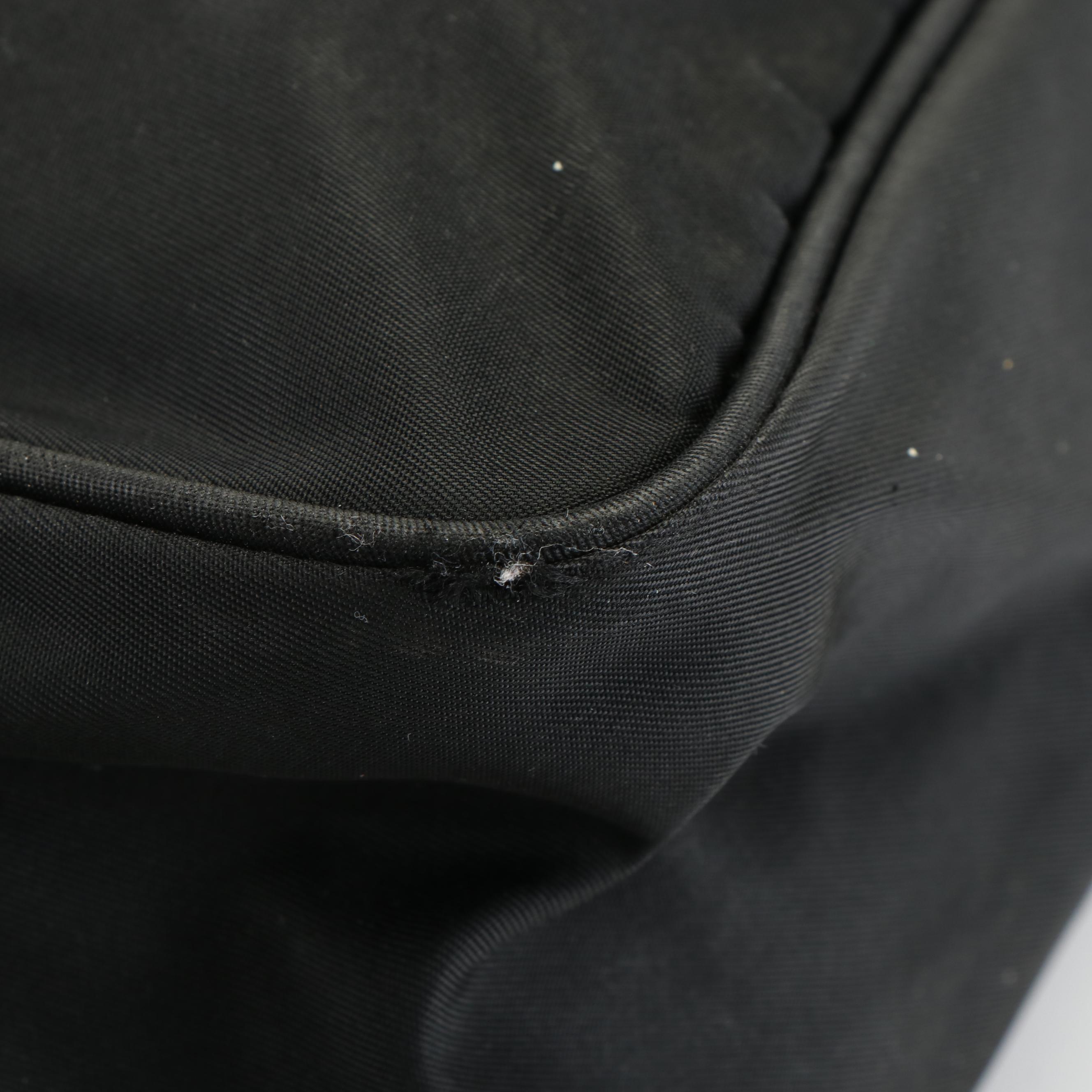 Prada Front Pocket Black Tessuto Nylon Messenger Bag