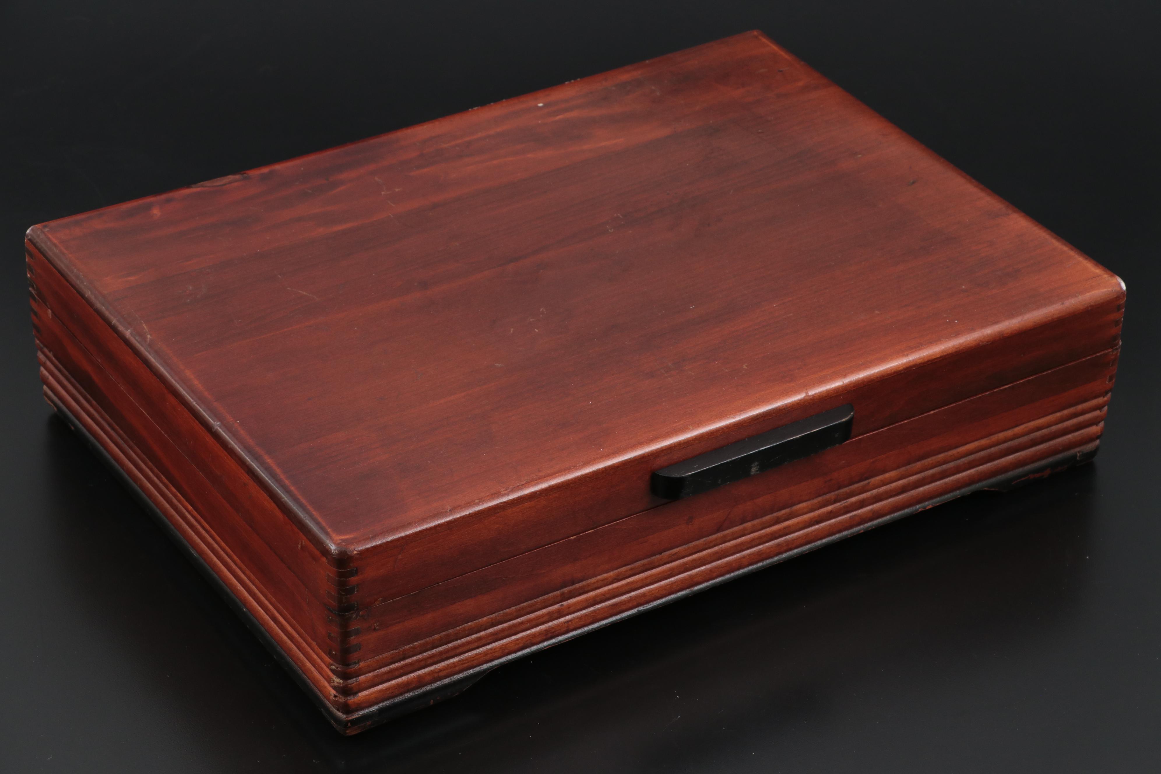 Rotunda Gold Electroplated Stainless Steel Flatware in Storage Case