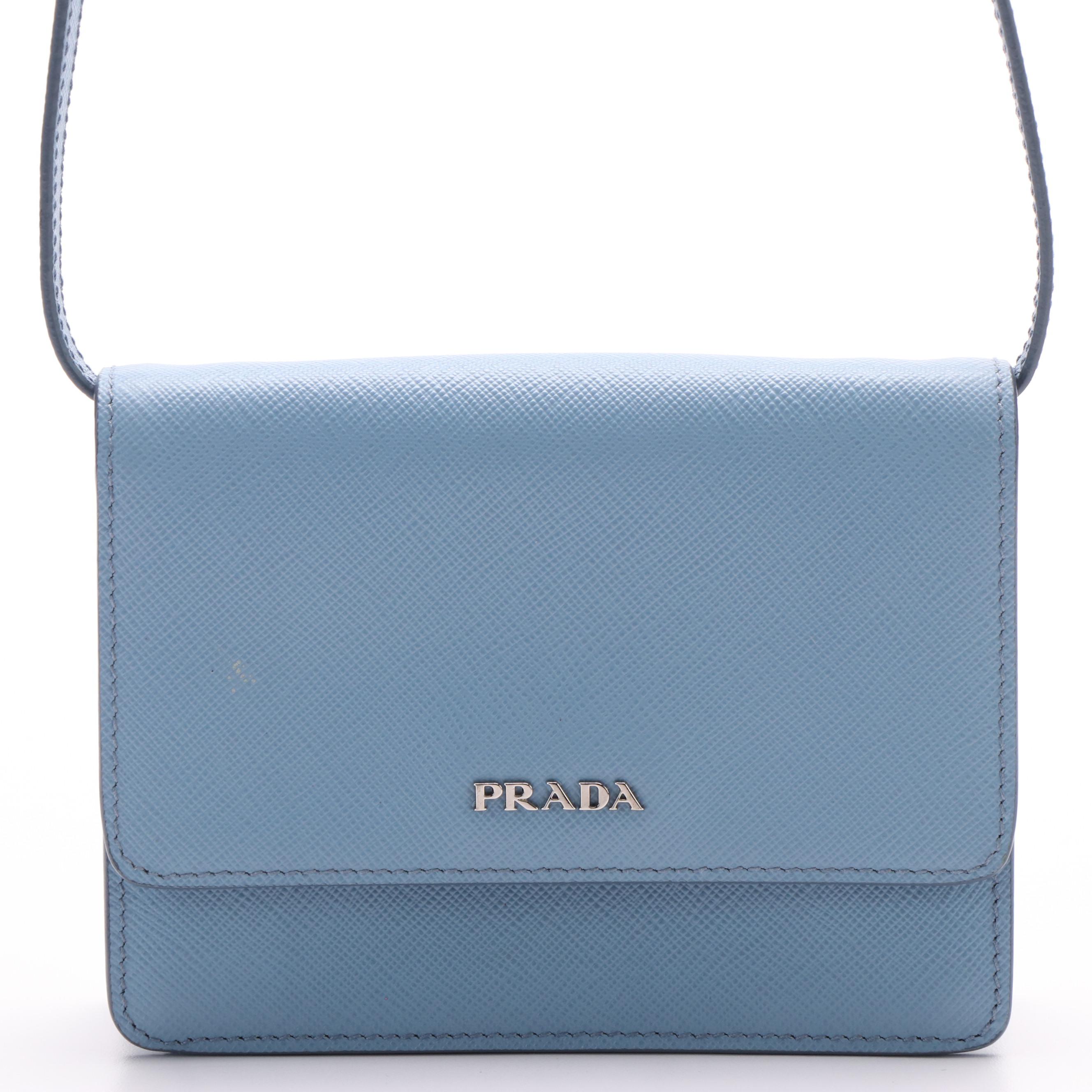 Prada Saffiano Lux Flap Crossbody Bag