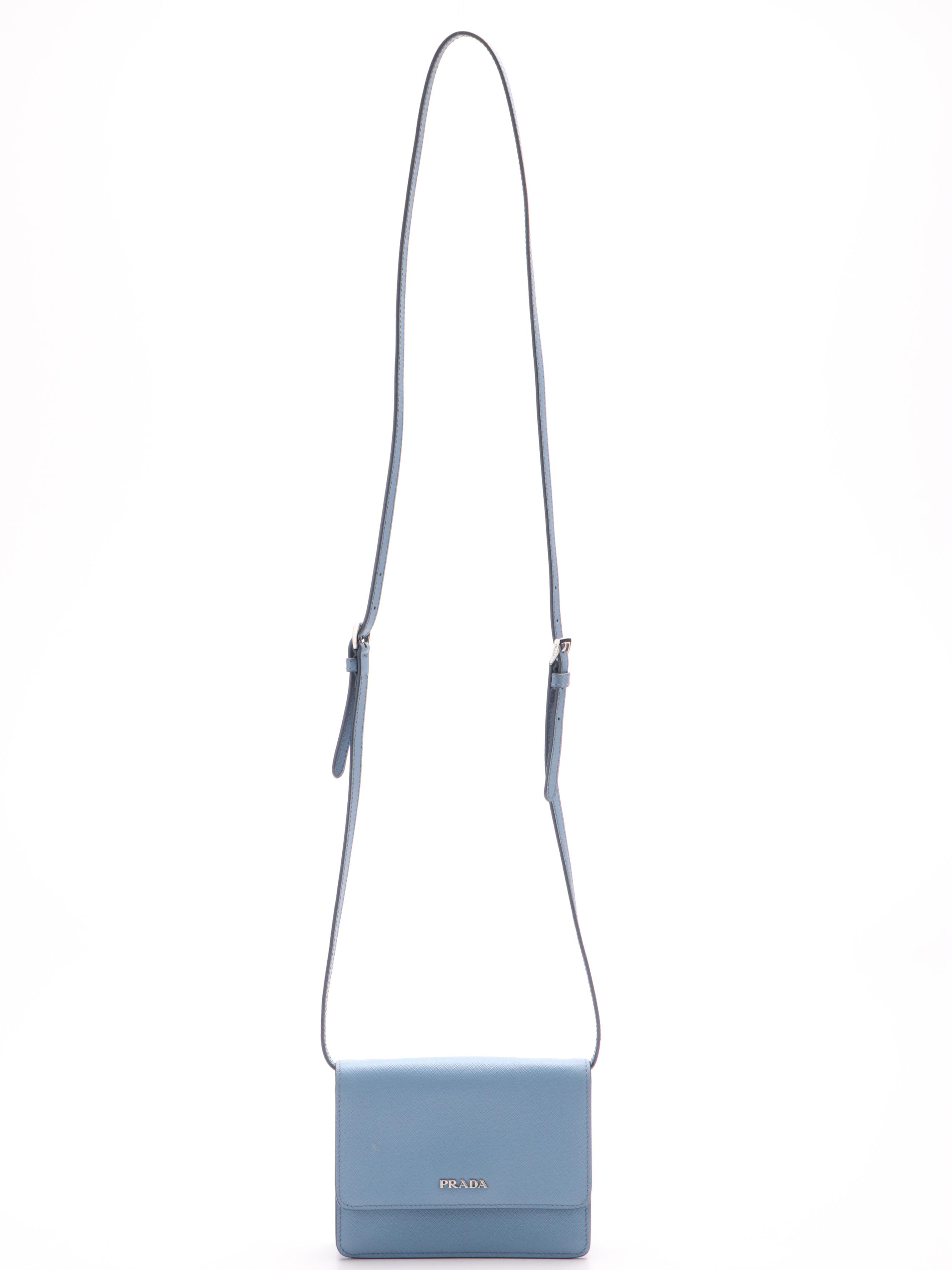Prada Saffiano Lux Flap Crossbody Bag