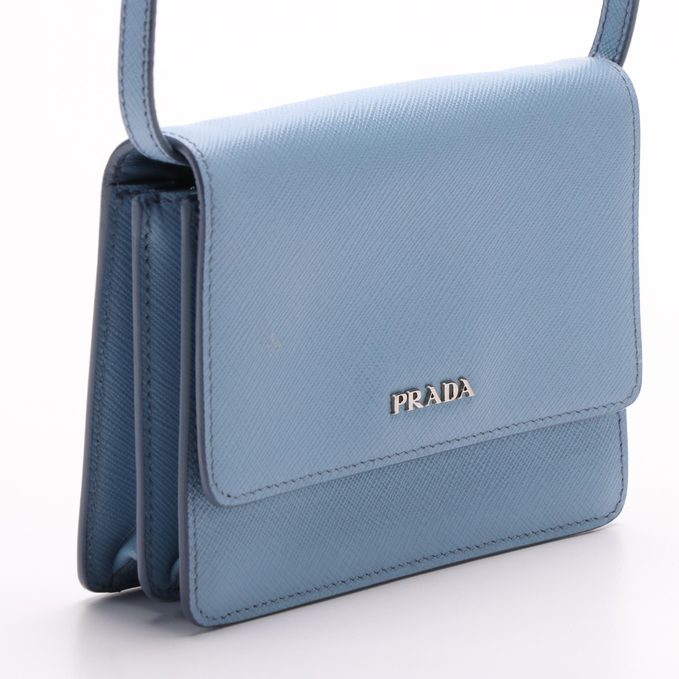 Prada Saffiano Lux Flap Crossbody Bag