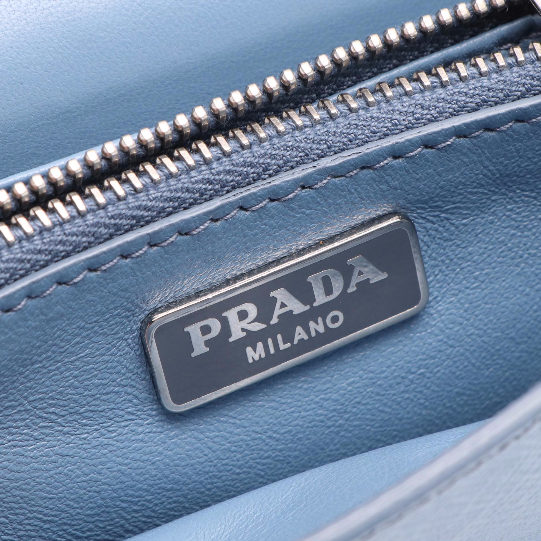 Prada Saffiano Lux Flap Crossbody Bag
