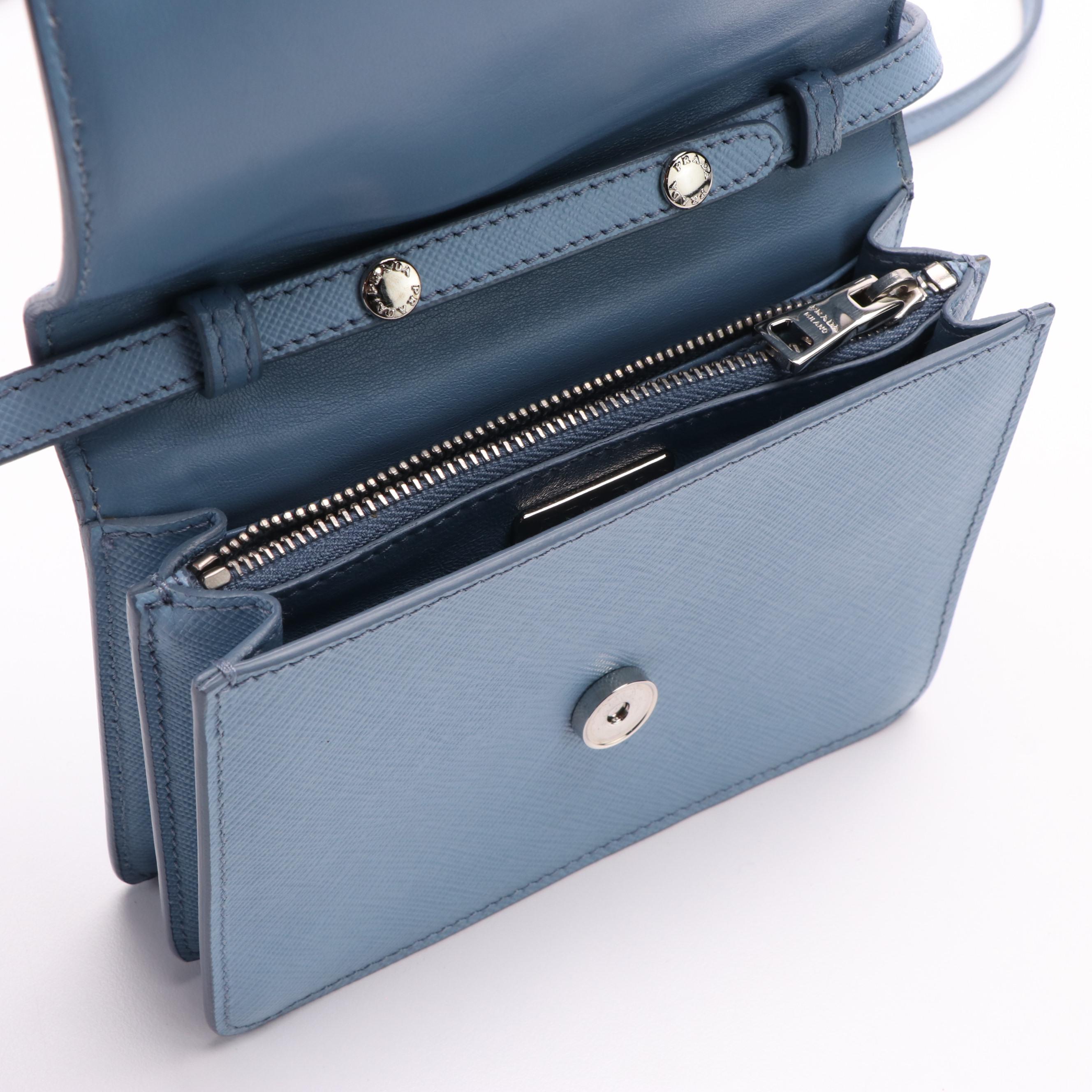 Prada Saffiano Lux Flap Crossbody Bag