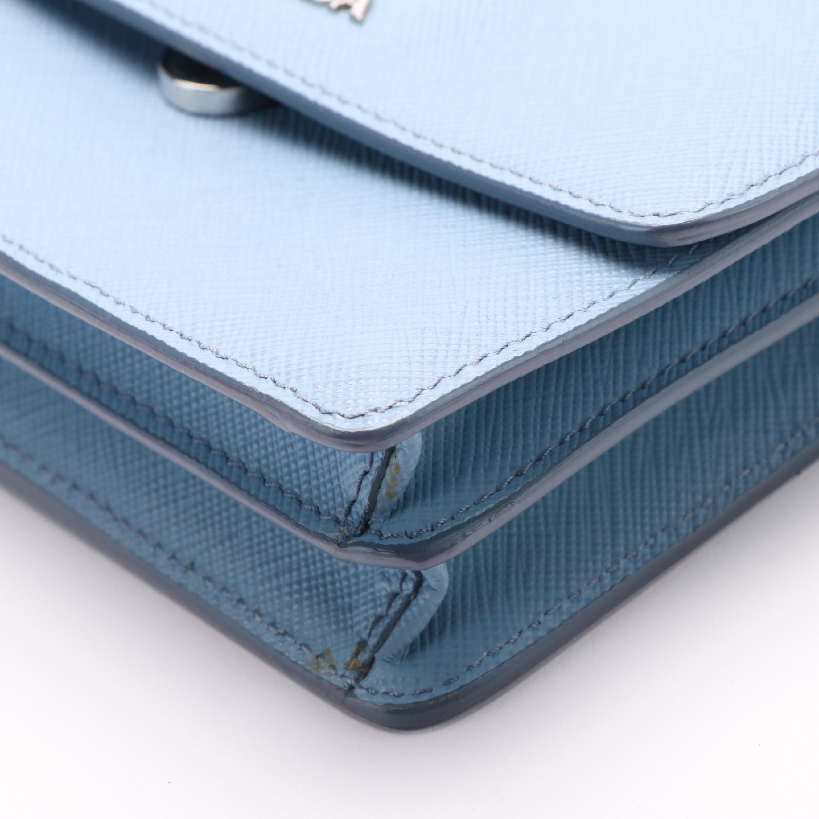 Prada Saffiano Lux Flap Crossbody Bag