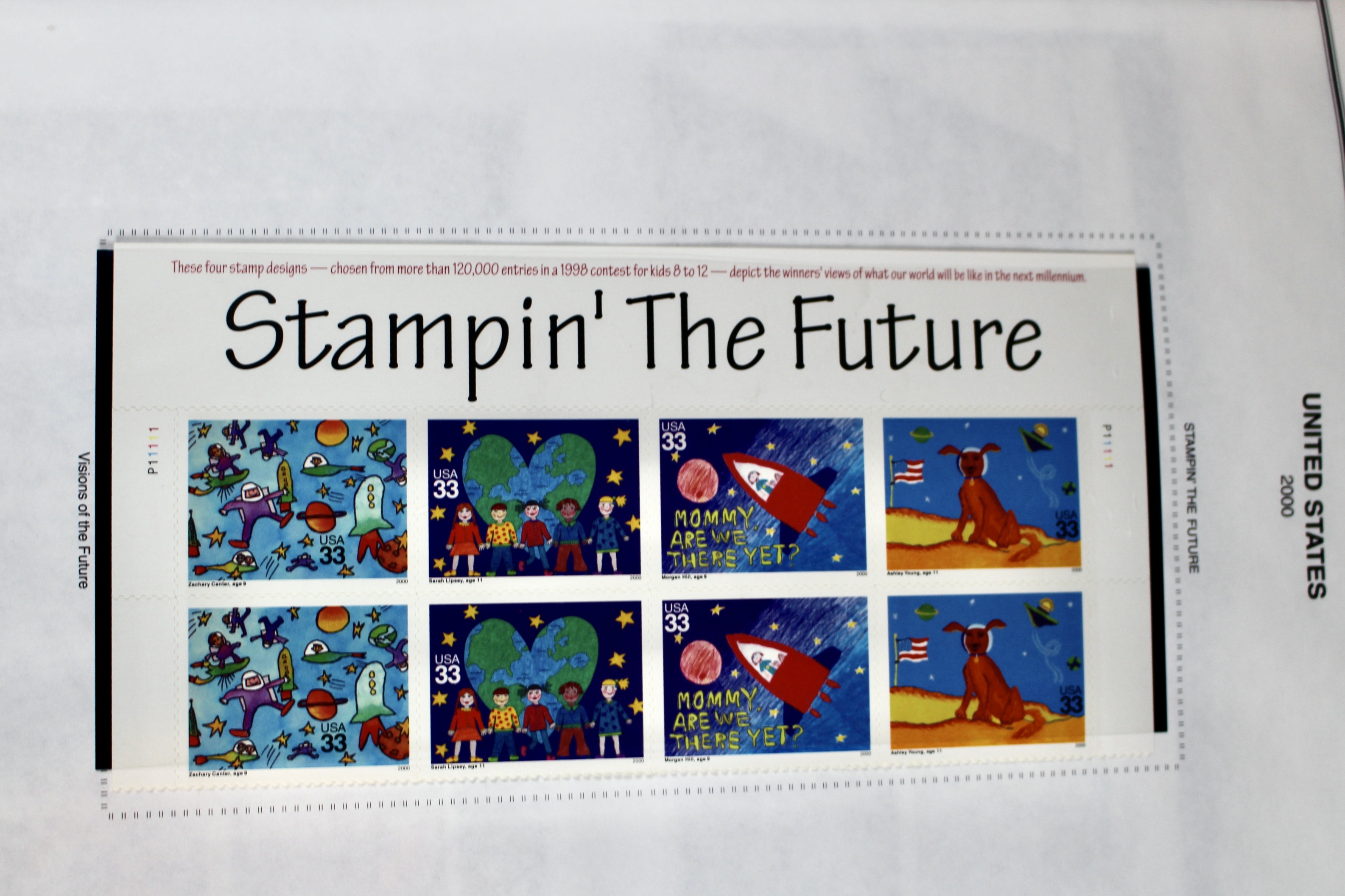 Mint Condition U.S. Postage Stamp Plate Blocks, 1999 to 2009