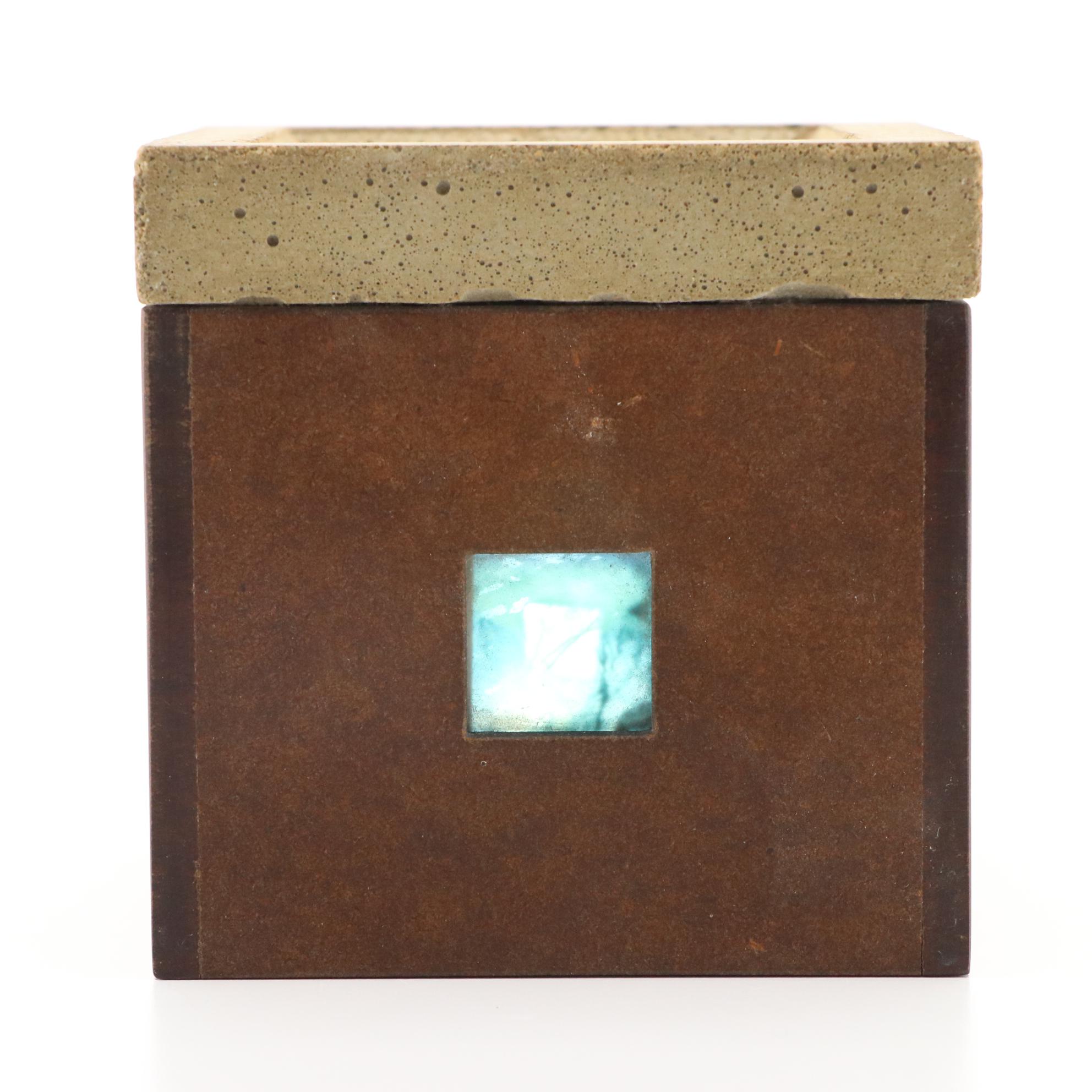 Mixed Media Light Box Sculpture