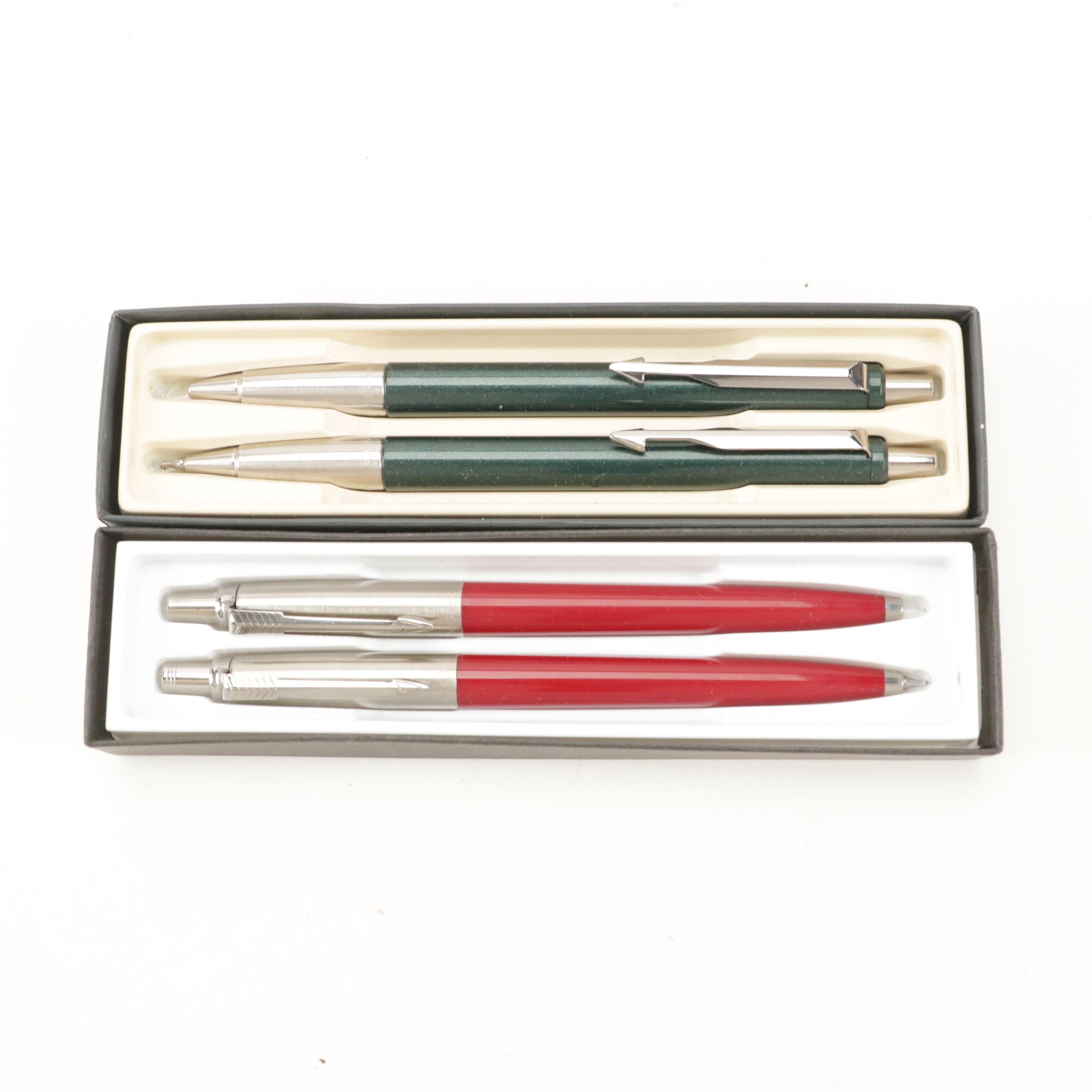 Parker "Insignia" and "Jotter" Pen and Pencil Sets and Other Parker Pen