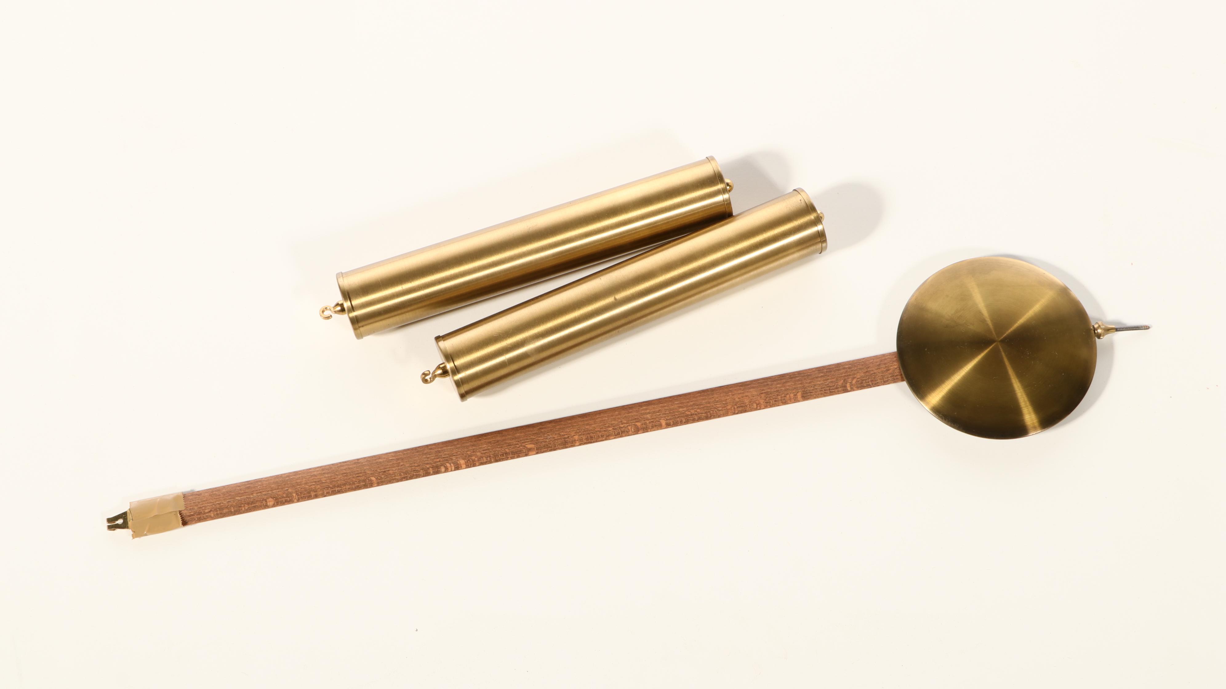 Colonial Mfg. of Zeeland Maple Case Grandmother Clock, Mid to Late 20th Century