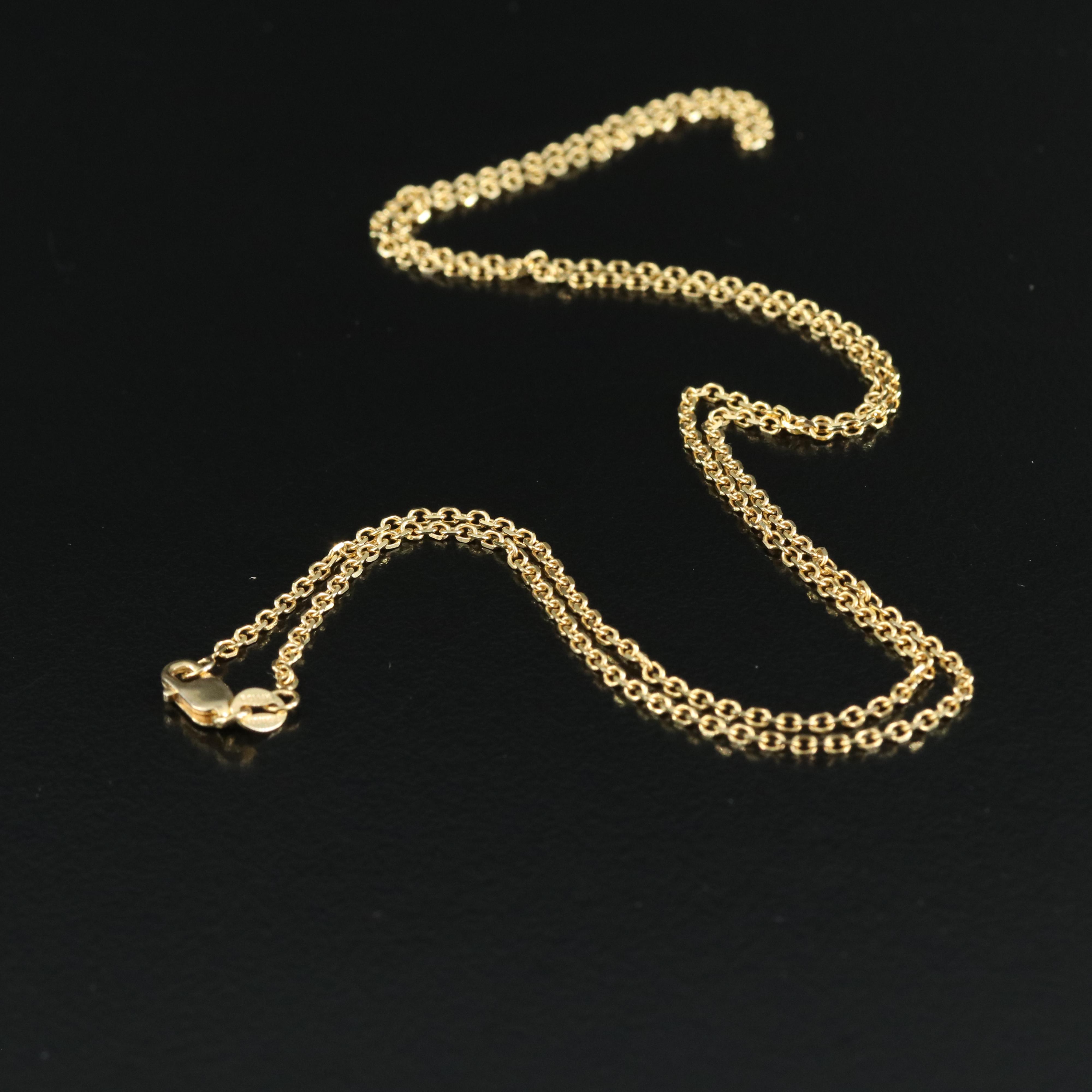 14K Cable Chain Necklace