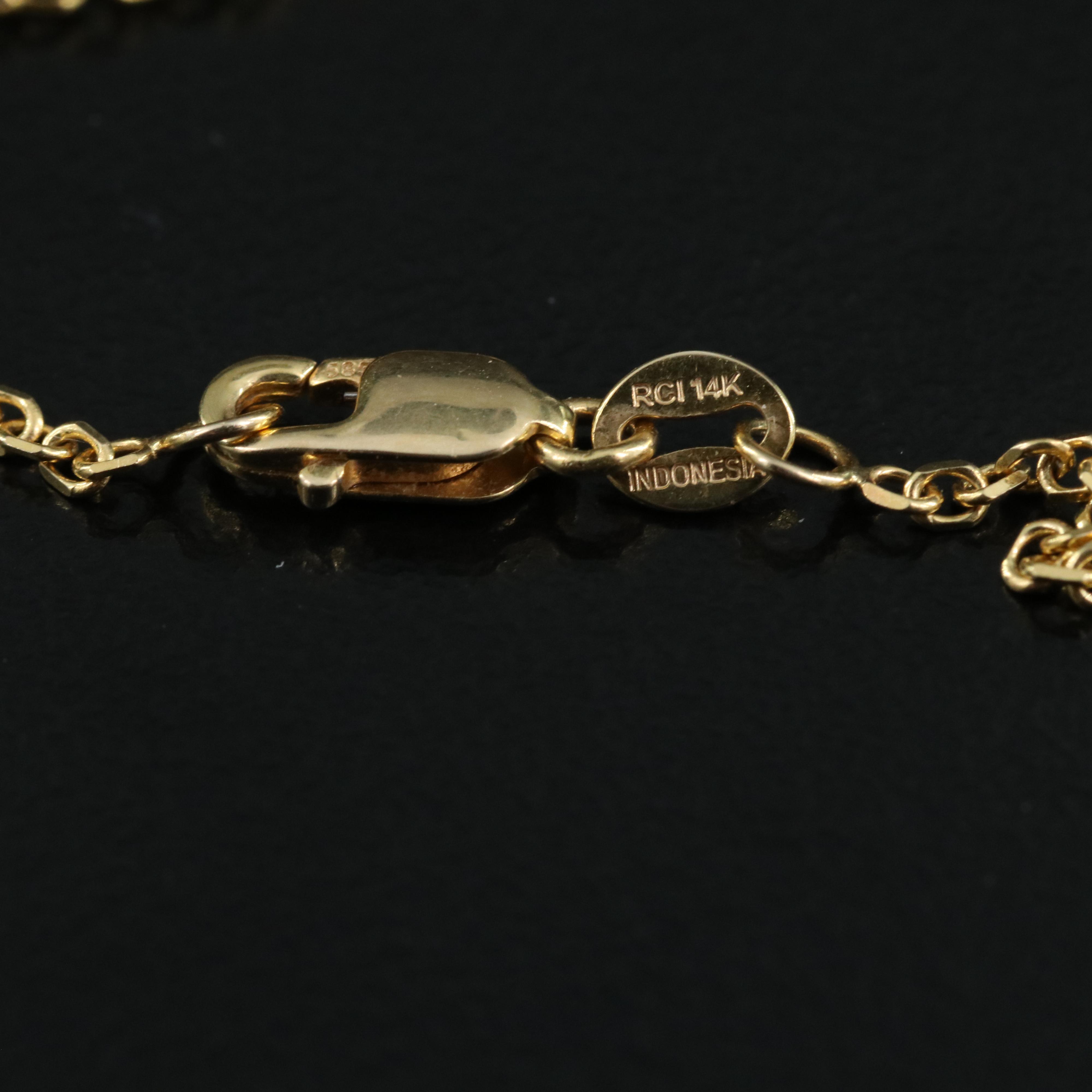 14K Cable Chain Necklace