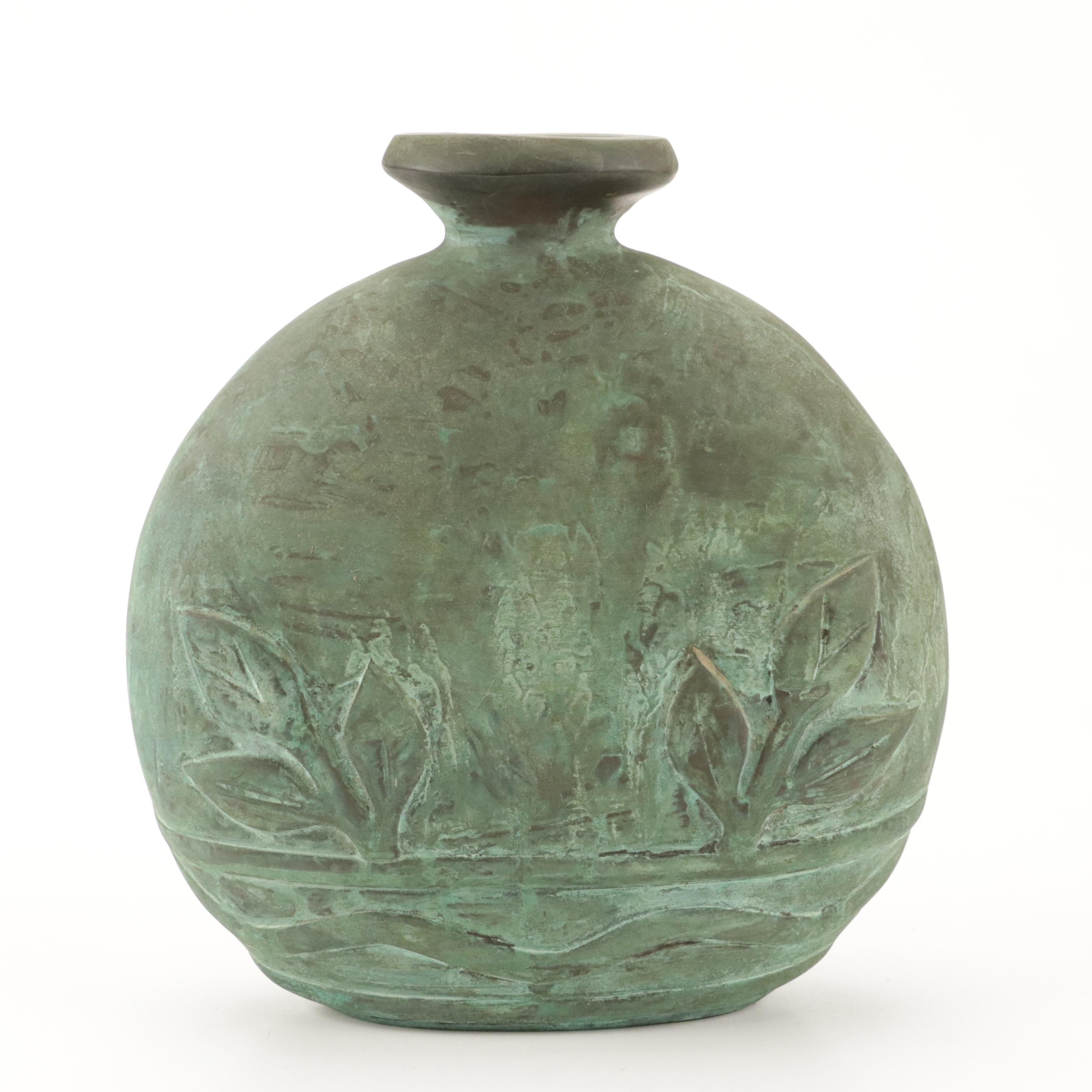 Art Pottery Moon Flask Style Vase