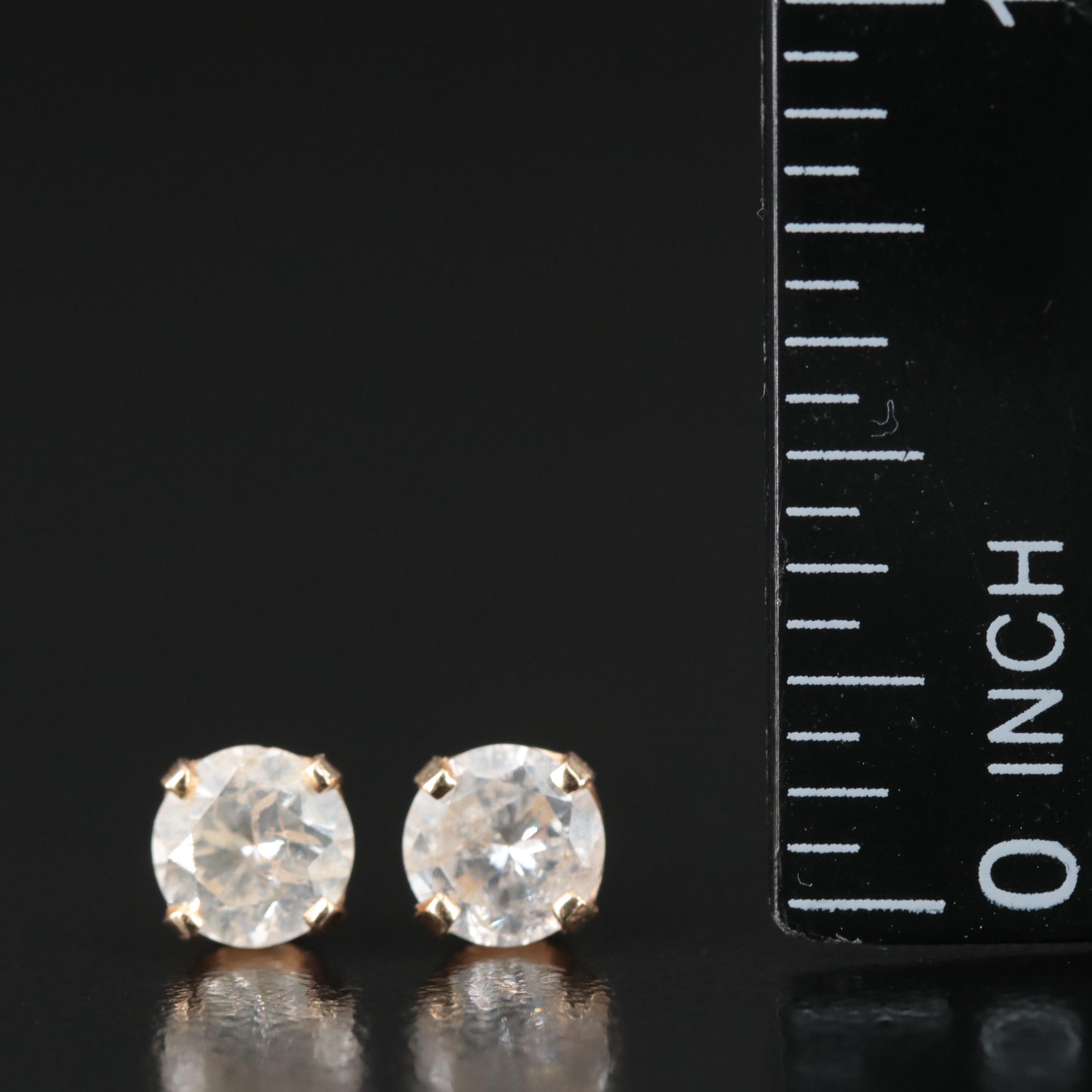 14K 1.30 CTW Diamond Stud Earrings