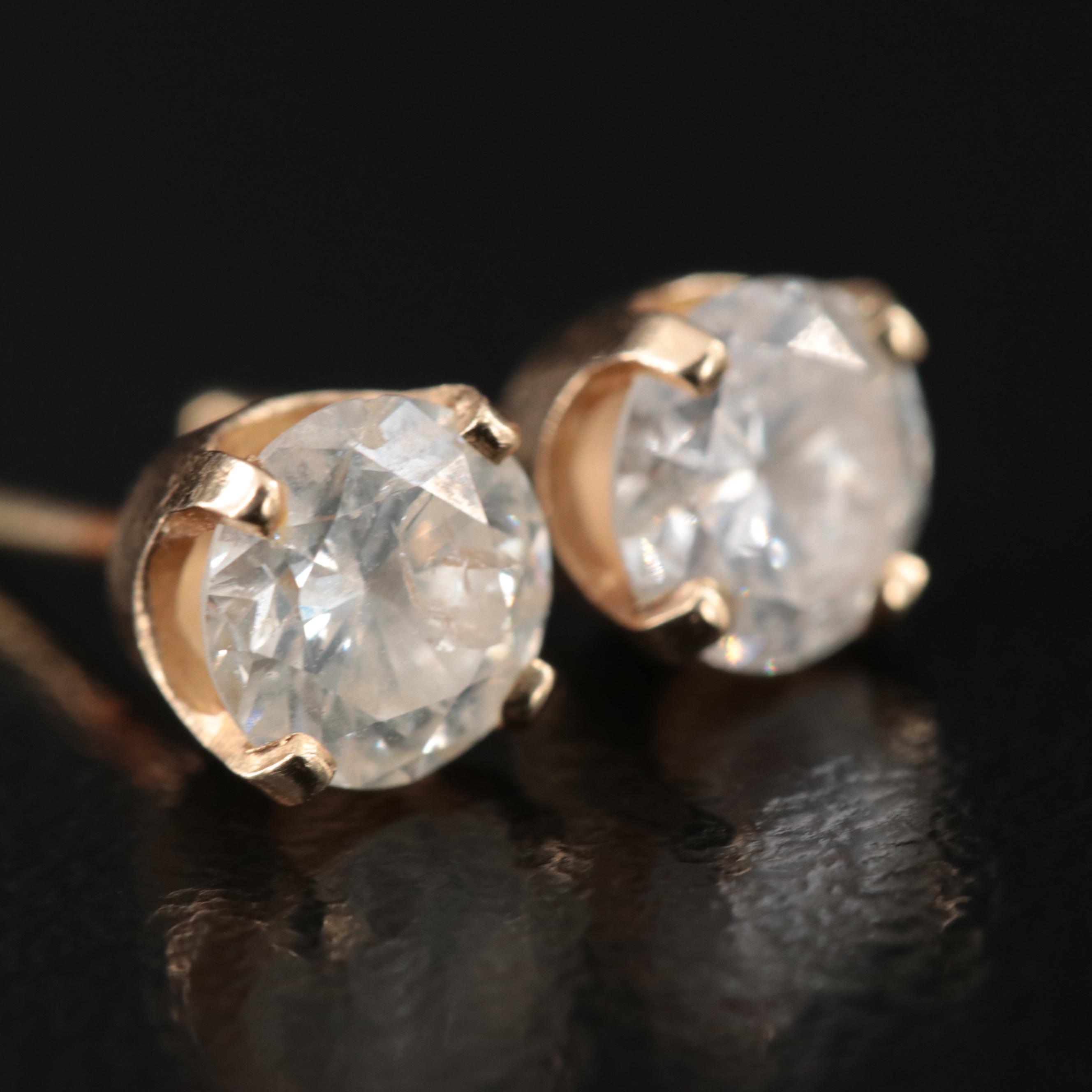 14K 1.30 CTW Diamond Stud Earrings
