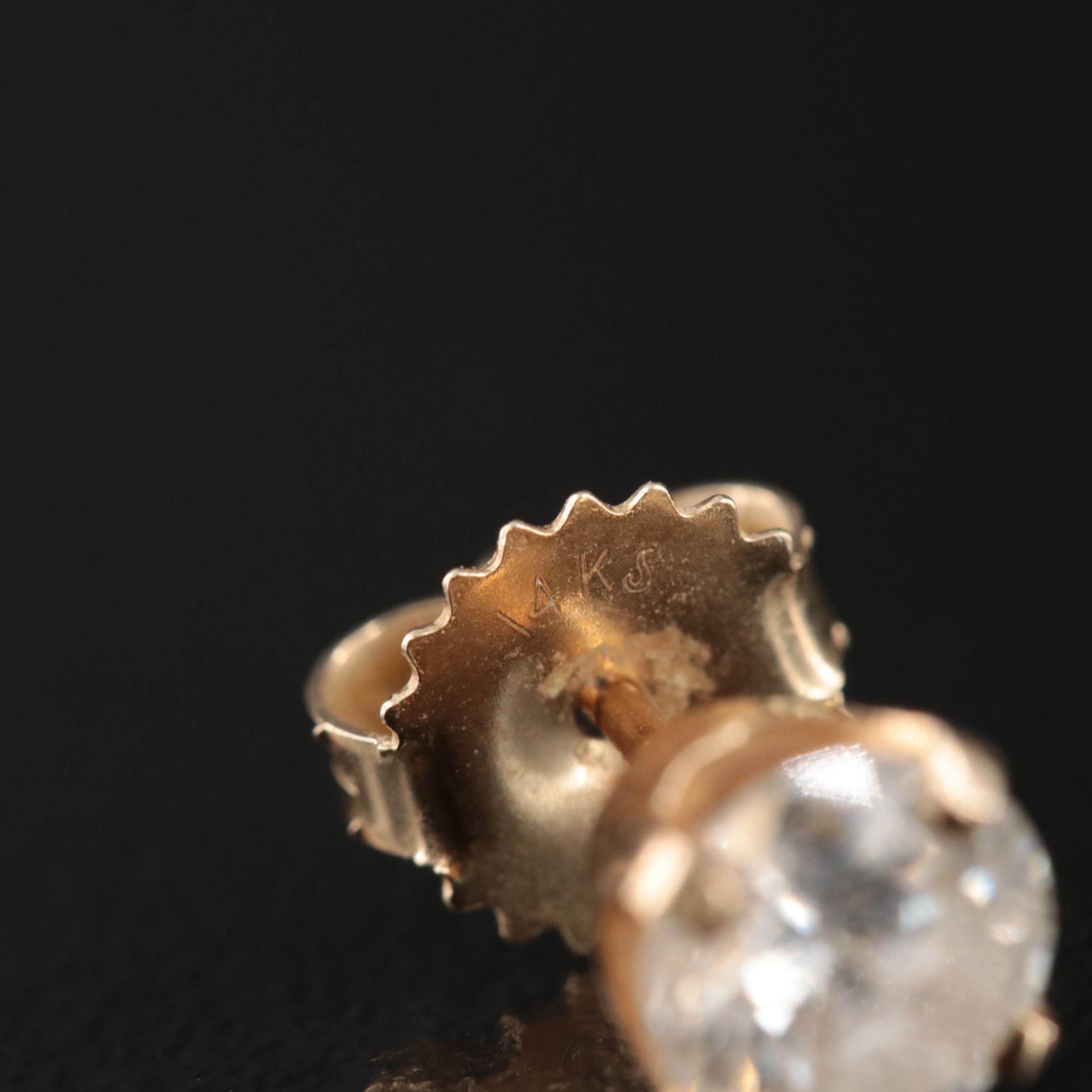 14K 1.30 CTW Diamond Stud Earrings