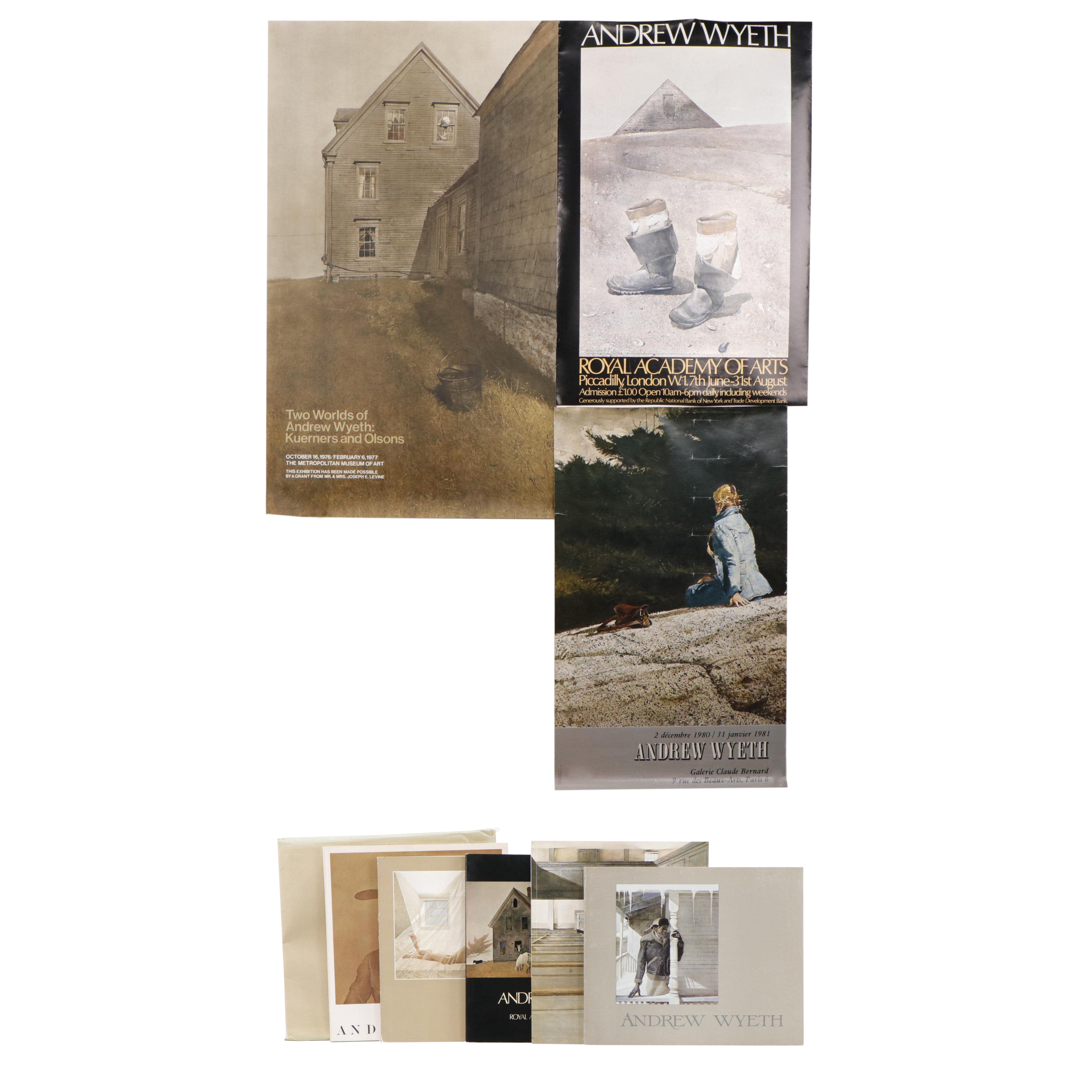 Andrew Wyeth Exhibition Posters and Catalogs