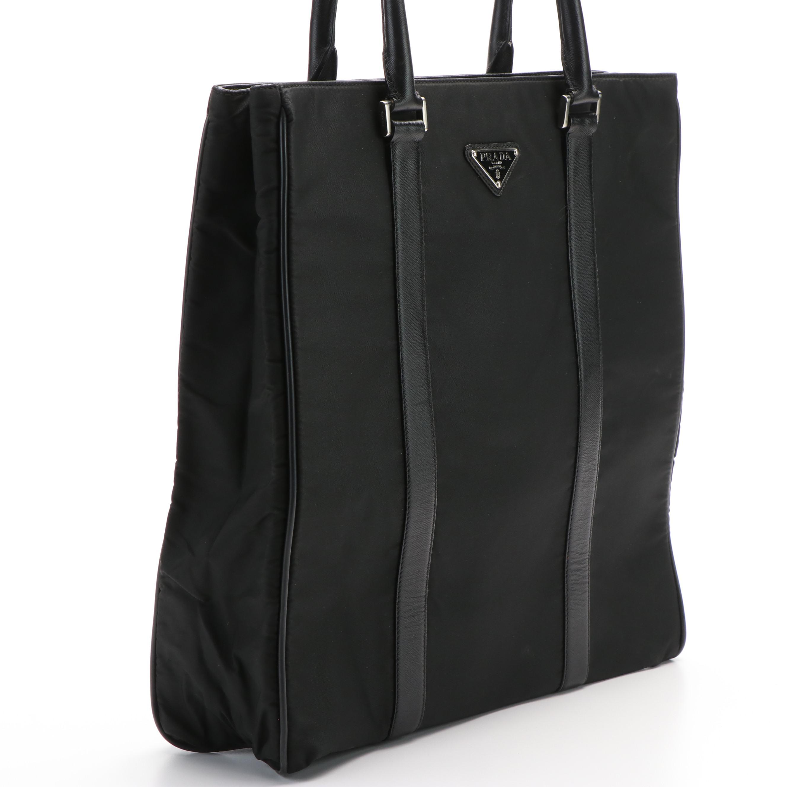 Prada Tote Bag in Black Tessuto Nylon