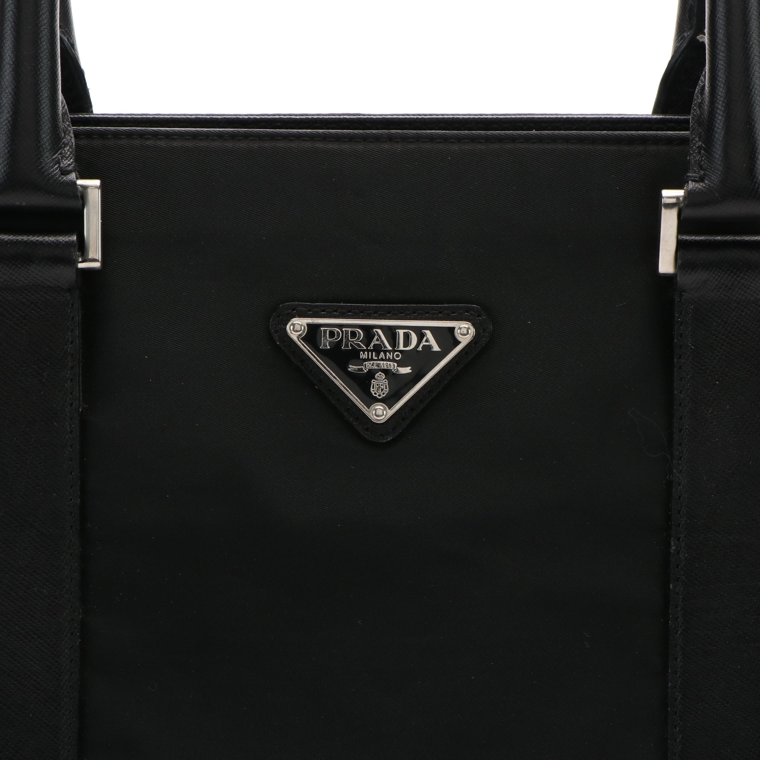 Prada Tote Bag in Black Tessuto Nylon