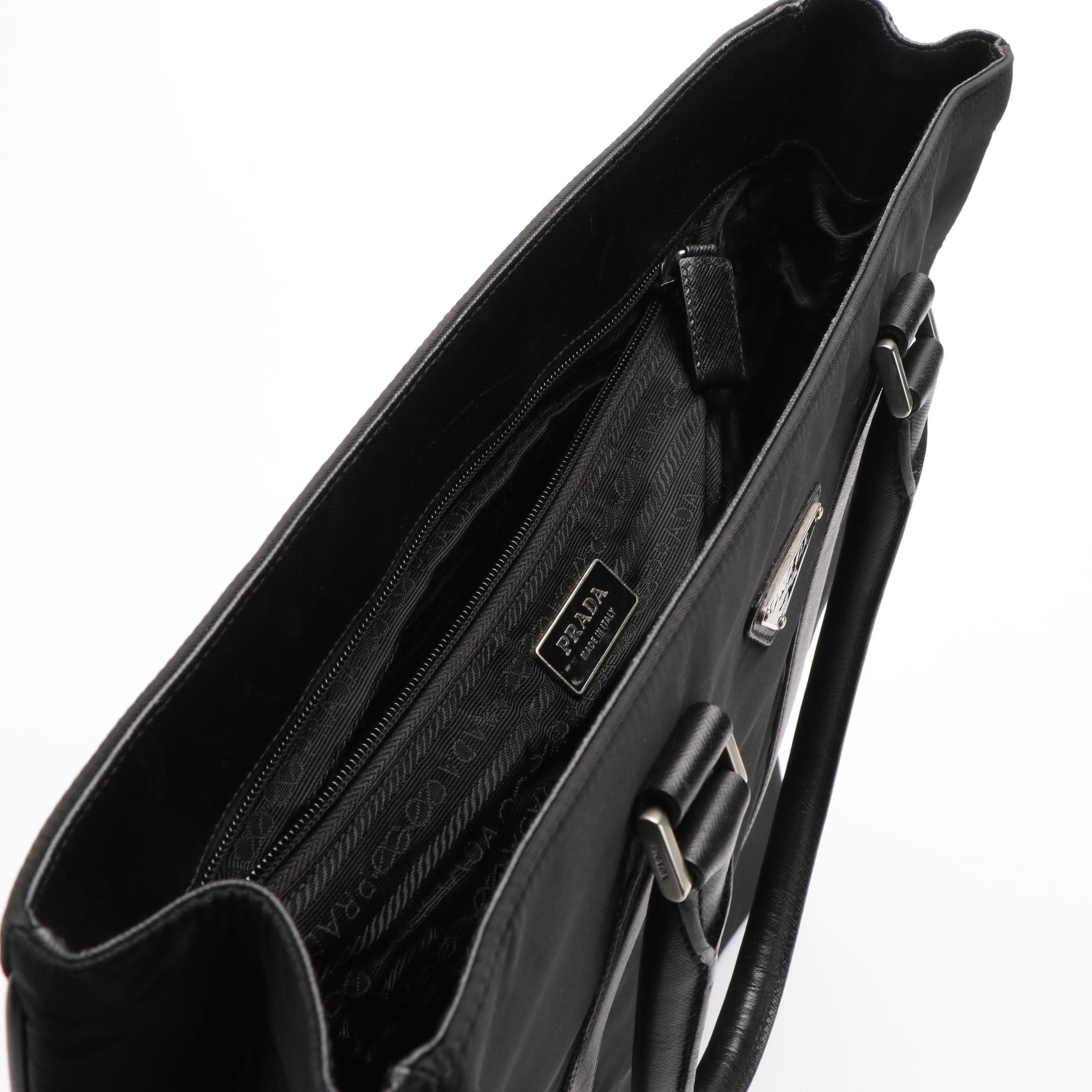 Prada Tote Bag in Black Tessuto Nylon