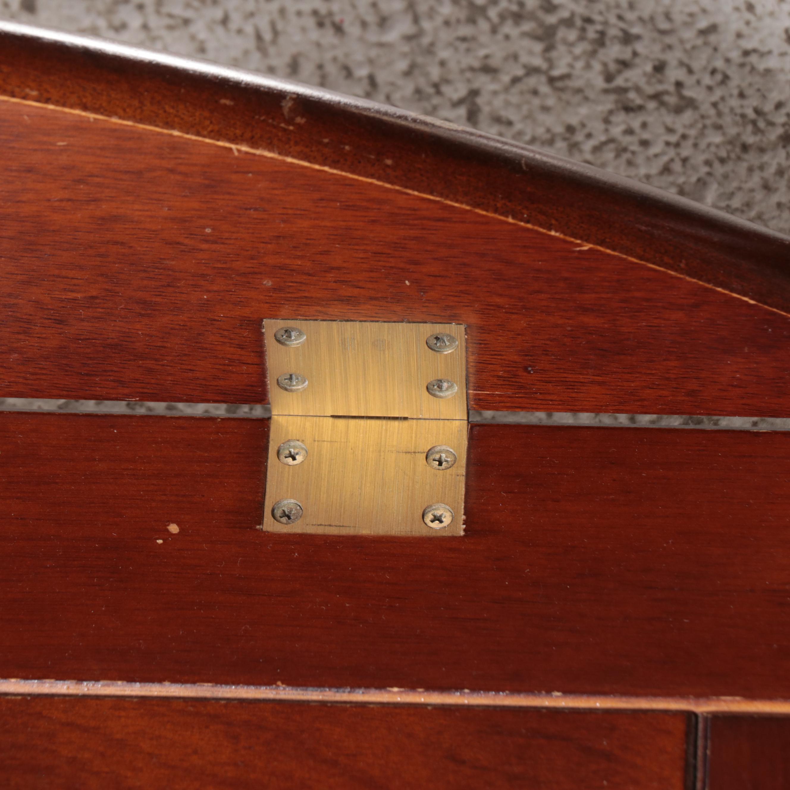 The Bombay Company Chippendale Style Mahogany-Stained Butler's Tray Coffee Table
