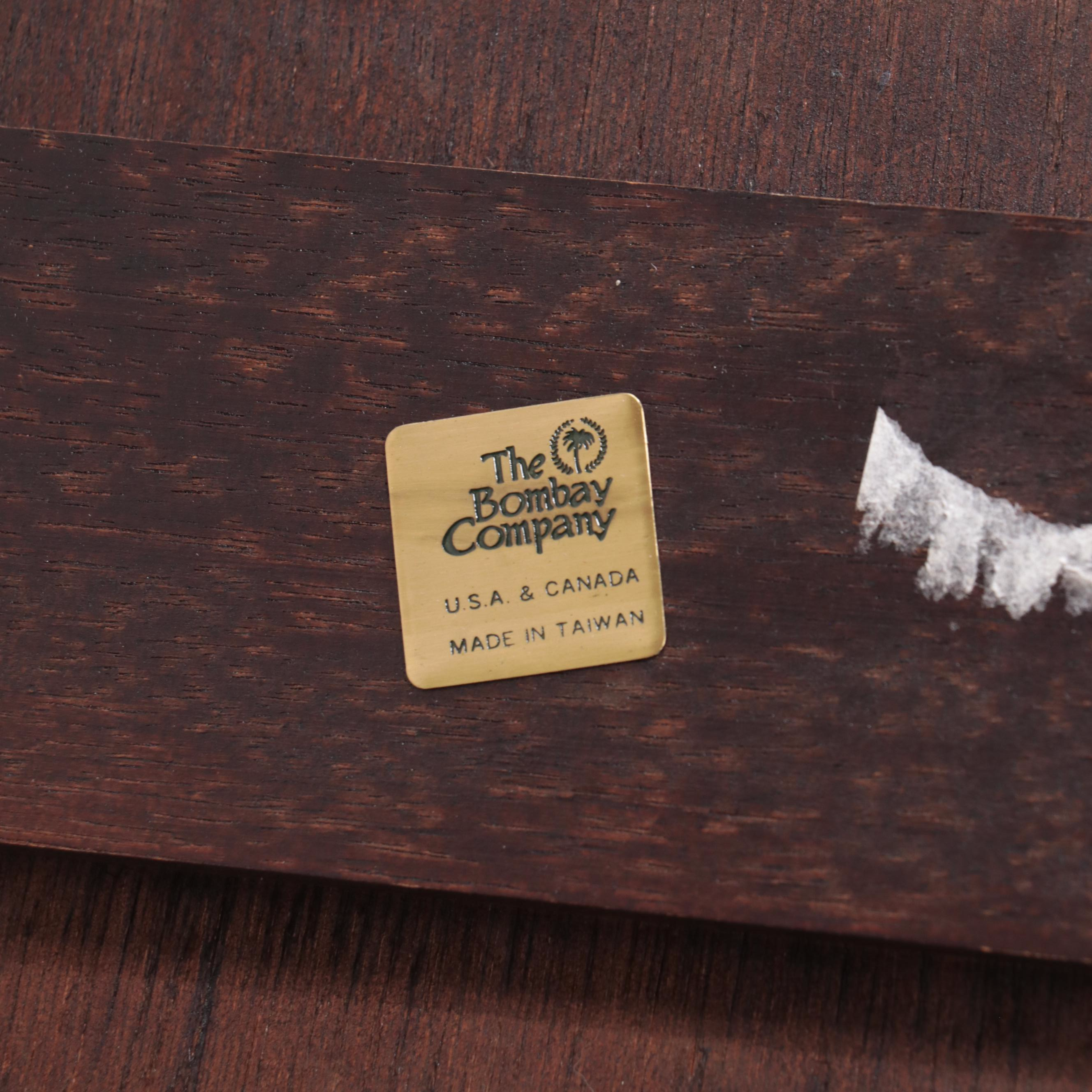 The Bombay Company Chippendale Style Mahogany-Stained Butler's Tray Coffee Table