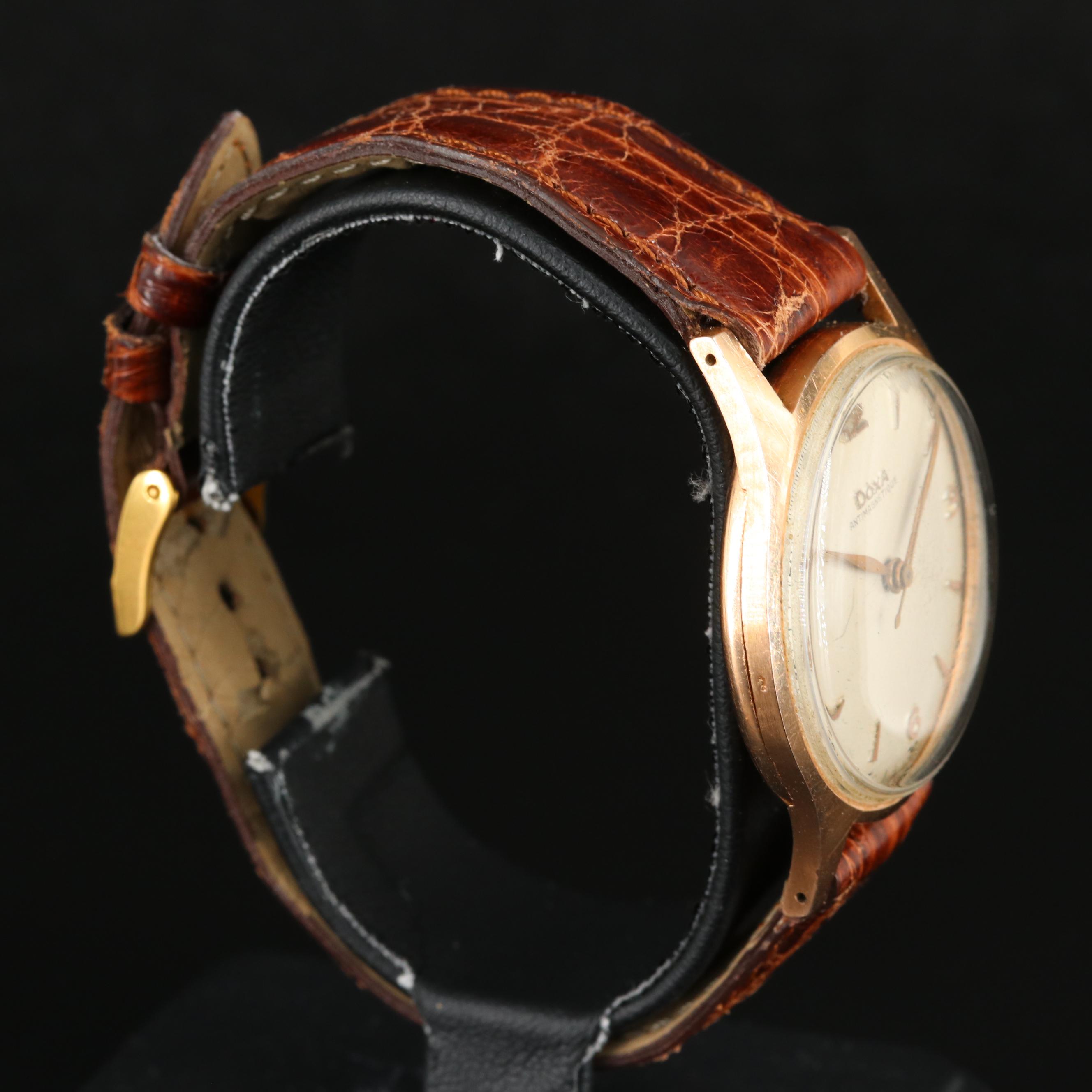 14K Rose Gold Doxa Antimagnetic Watch