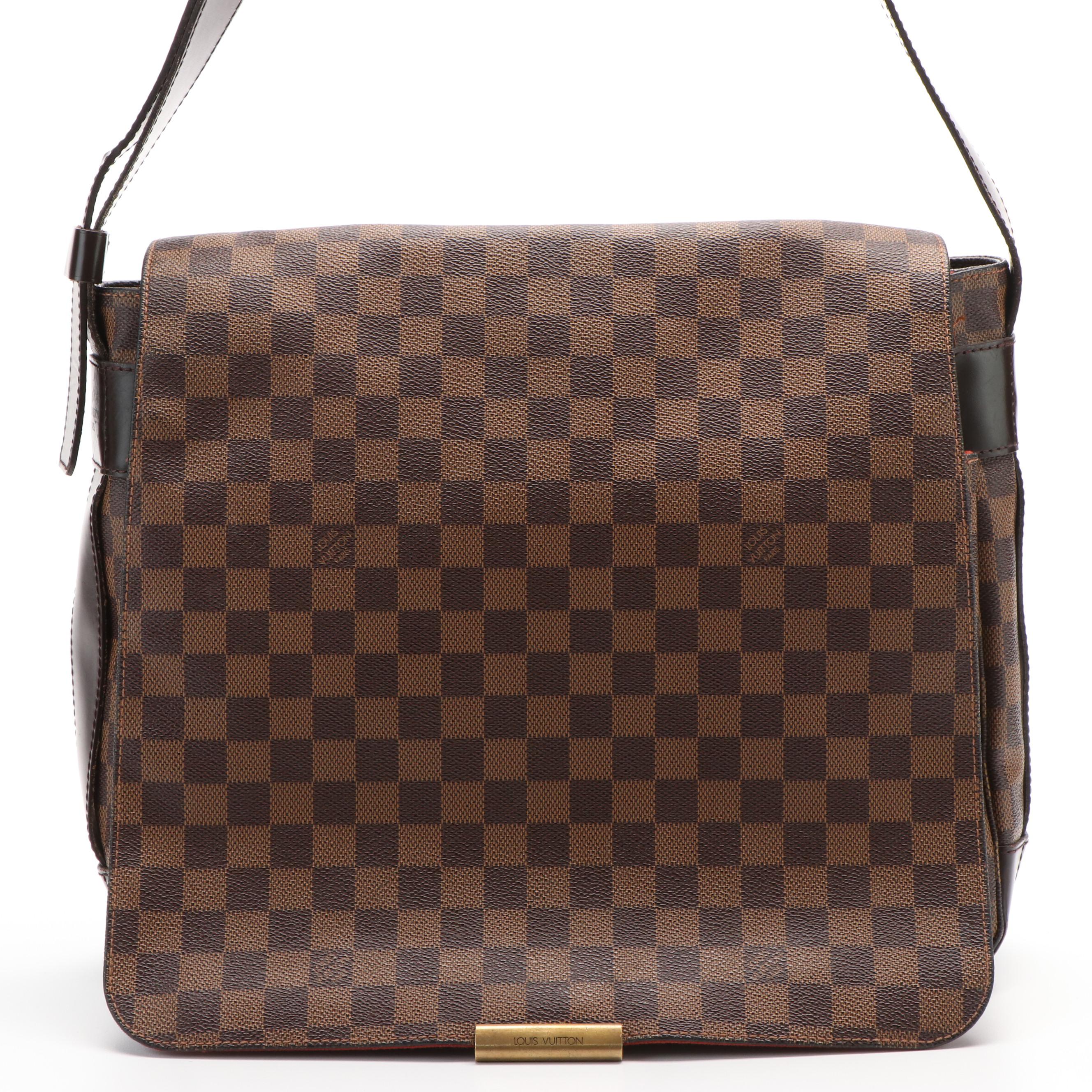 Louis Vuitton Bastille Messenger Bag in Damier Ebene Coated Canvas