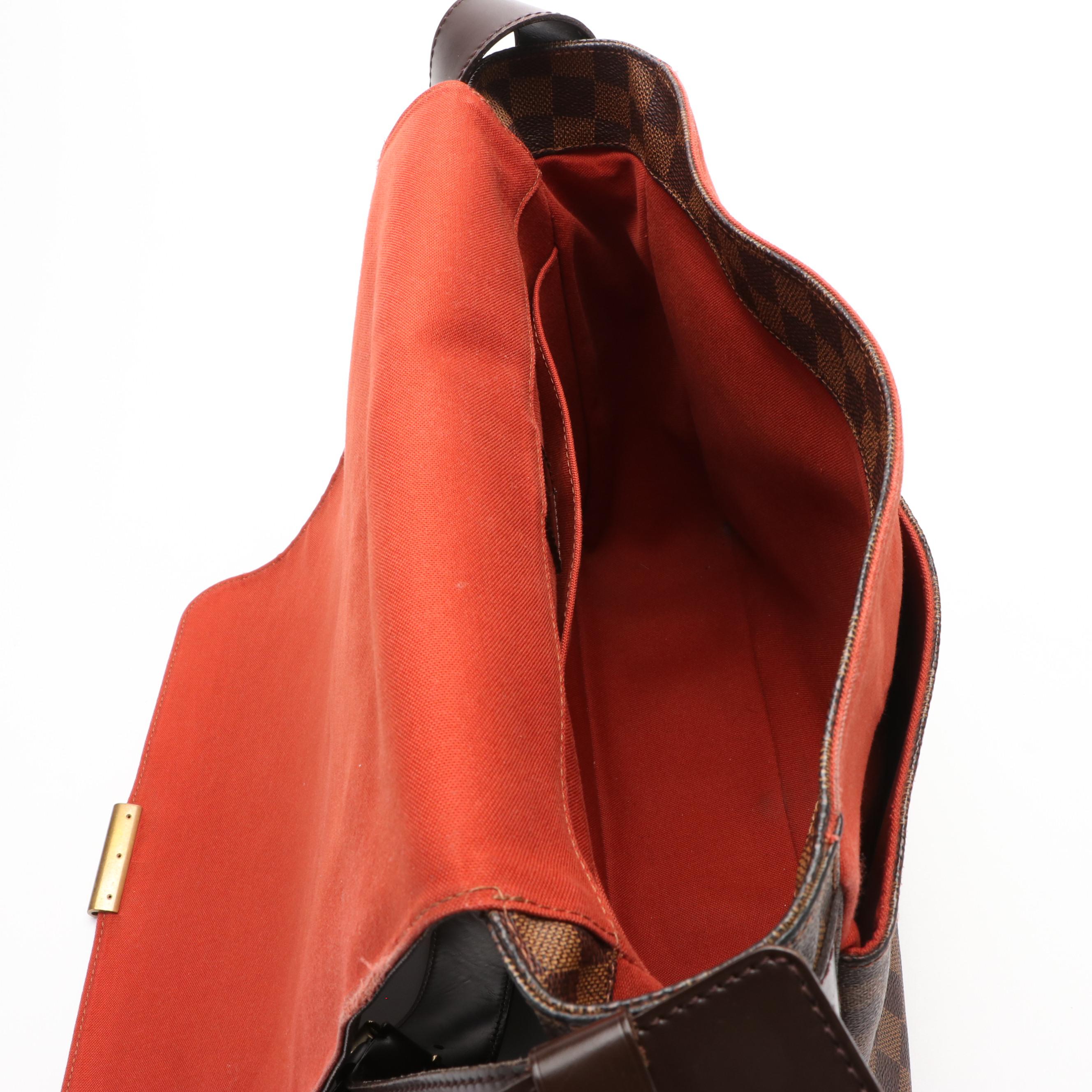 Louis Vuitton Bastille Messenger Bag in Damier Ebene Coated Canvas