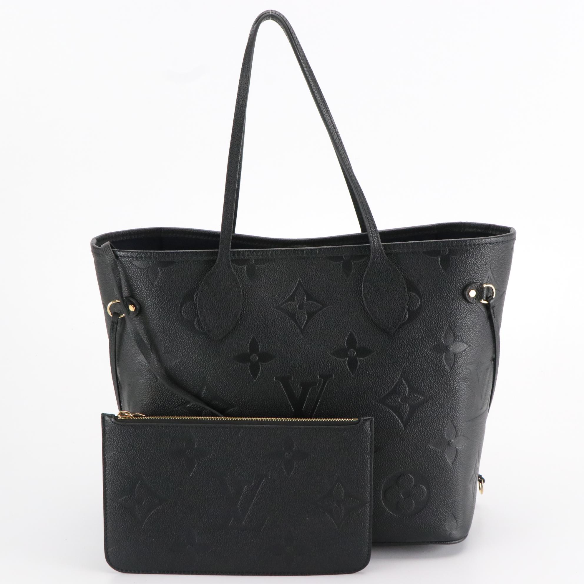 Louis Vuitton Neverfull MM in Monogram Empreinte Leather with Box
