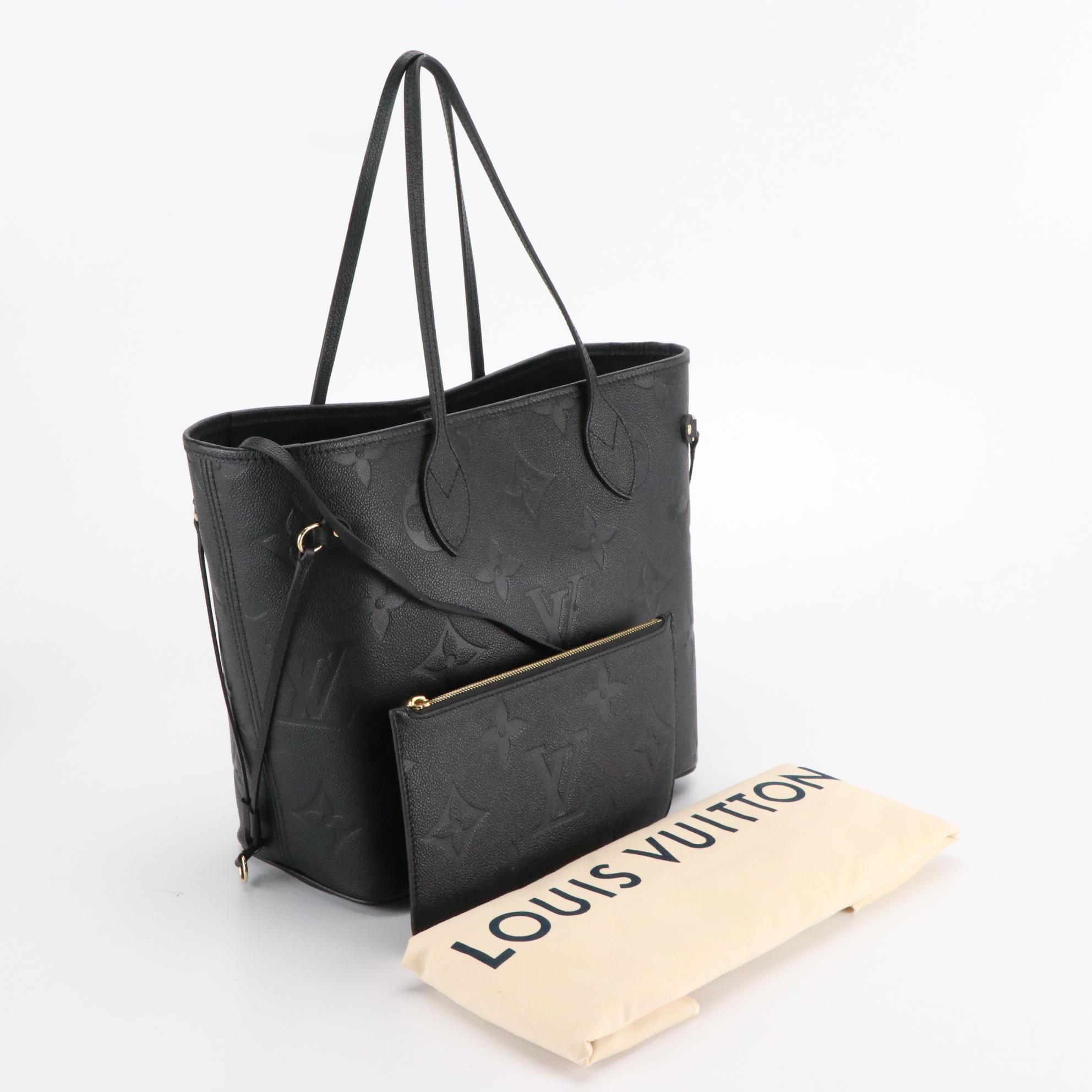 Louis Vuitton Neverfull MM in Monogram Empreinte Leather with Box