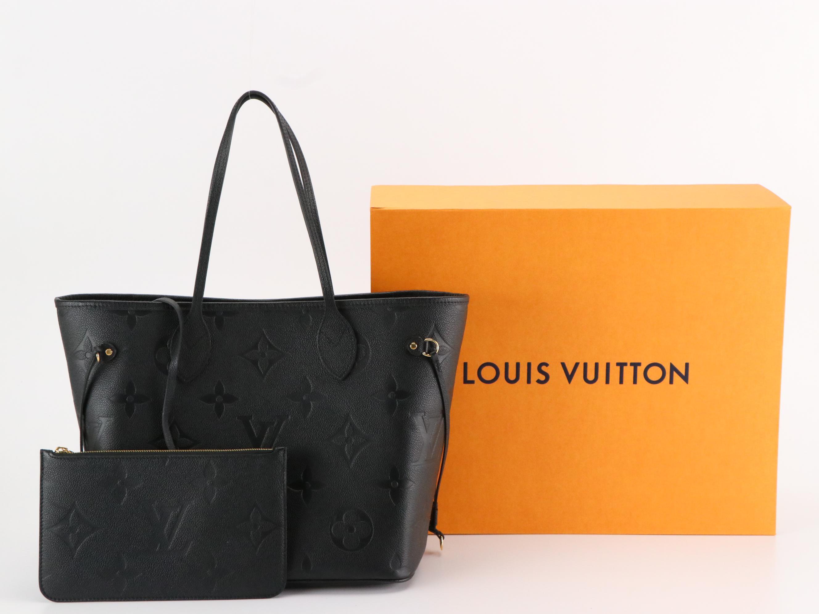 Louis Vuitton Neverfull MM in Monogram Empreinte Leather with Box