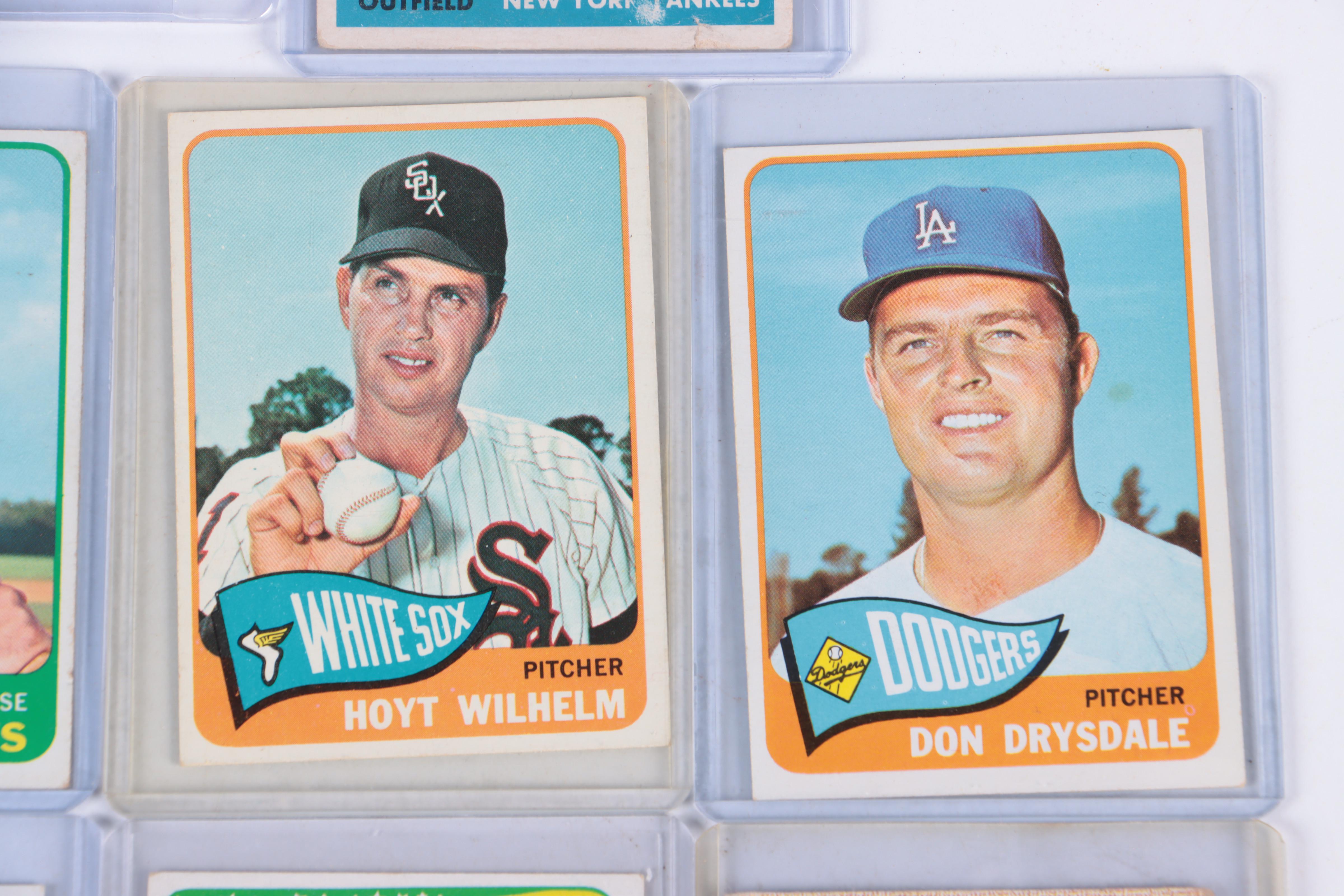 Topps Baseball Cards with Mickey Mantle and Graded Eddie Mathews, 1950s–1980s