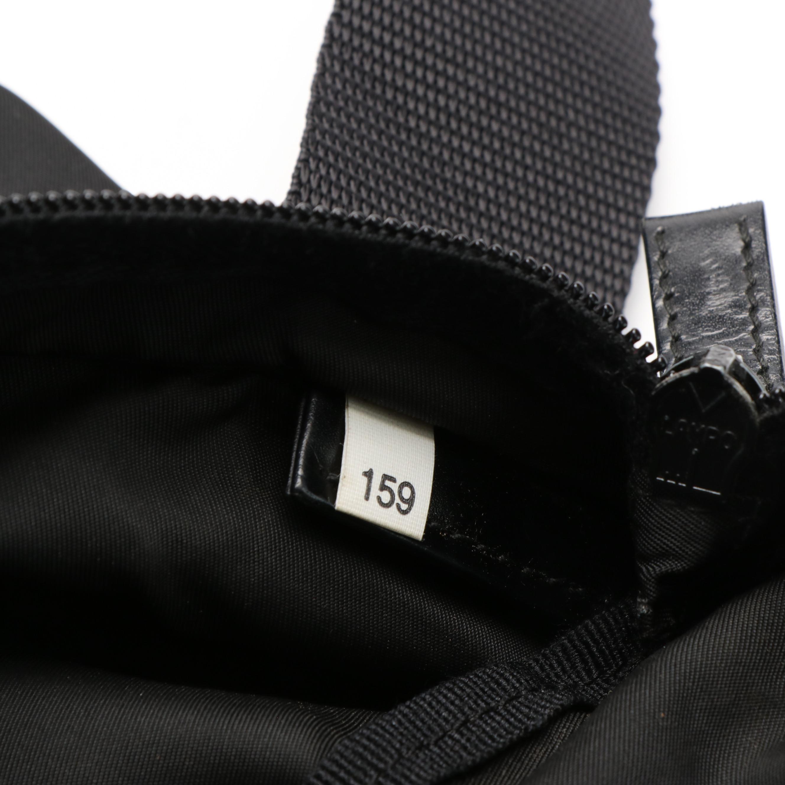 Prada Enamel Triangle Logo Tessuto Nylon Crossbody Bag