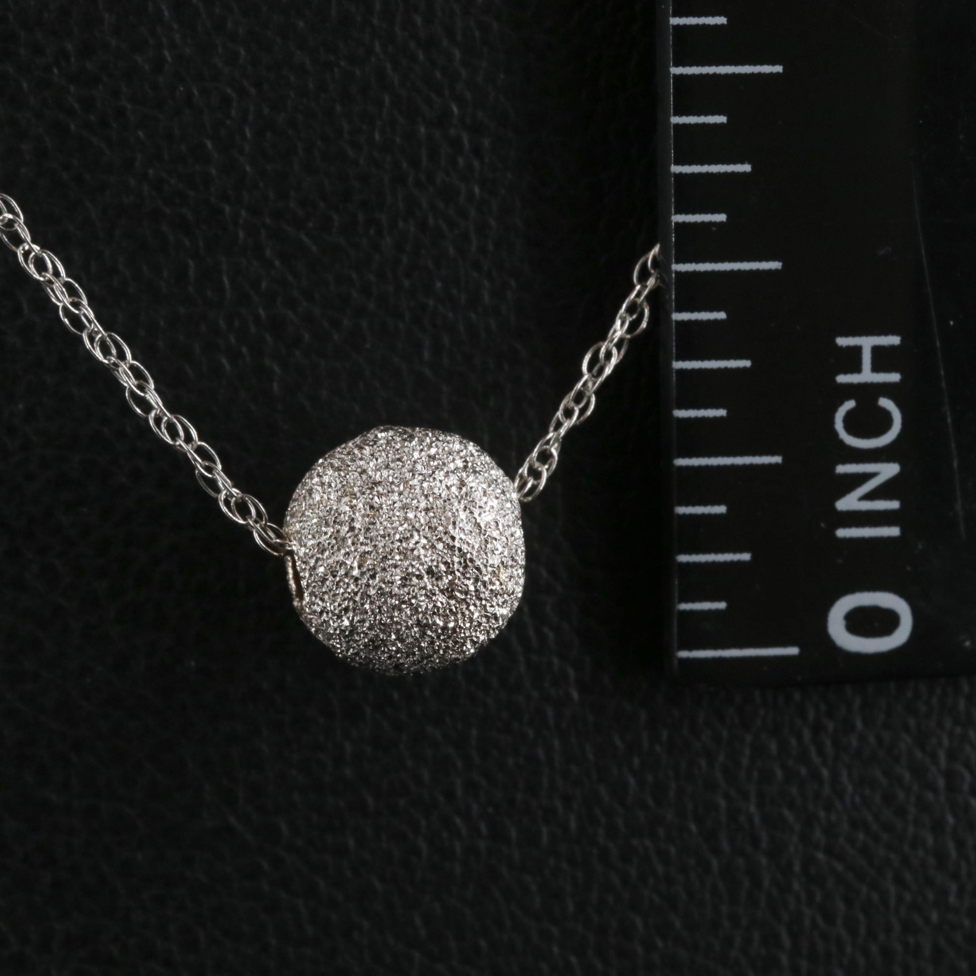 14K Sphere Pendant Necklace