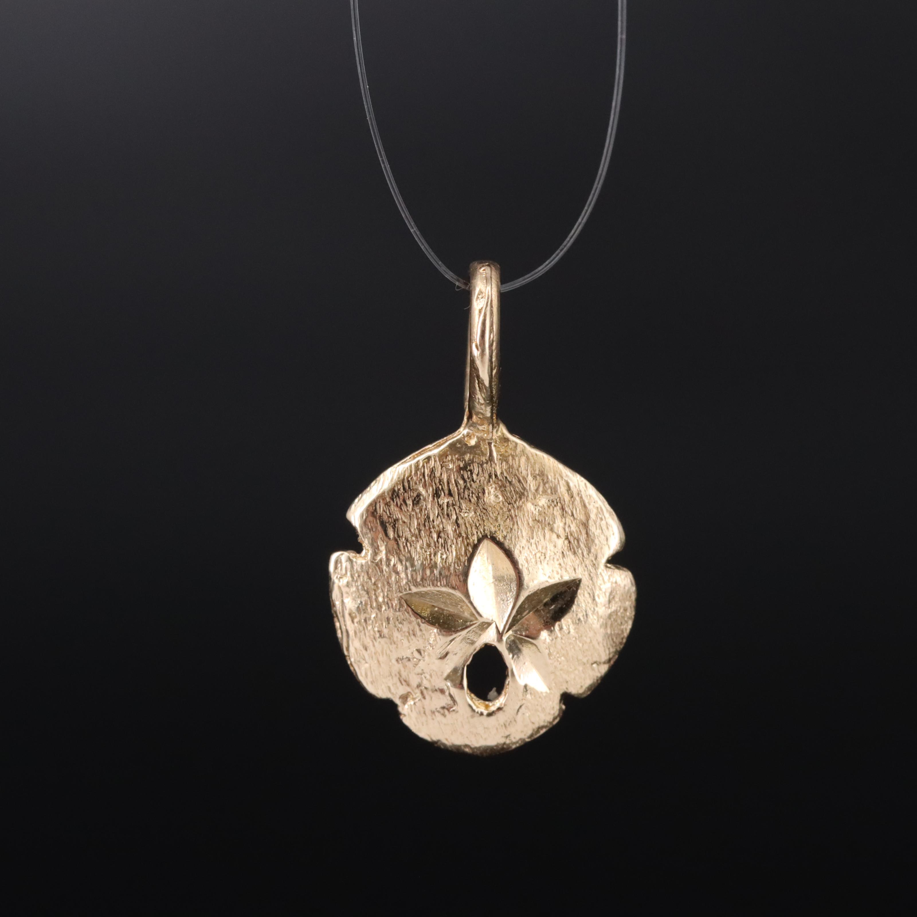 14K Flower Pendant