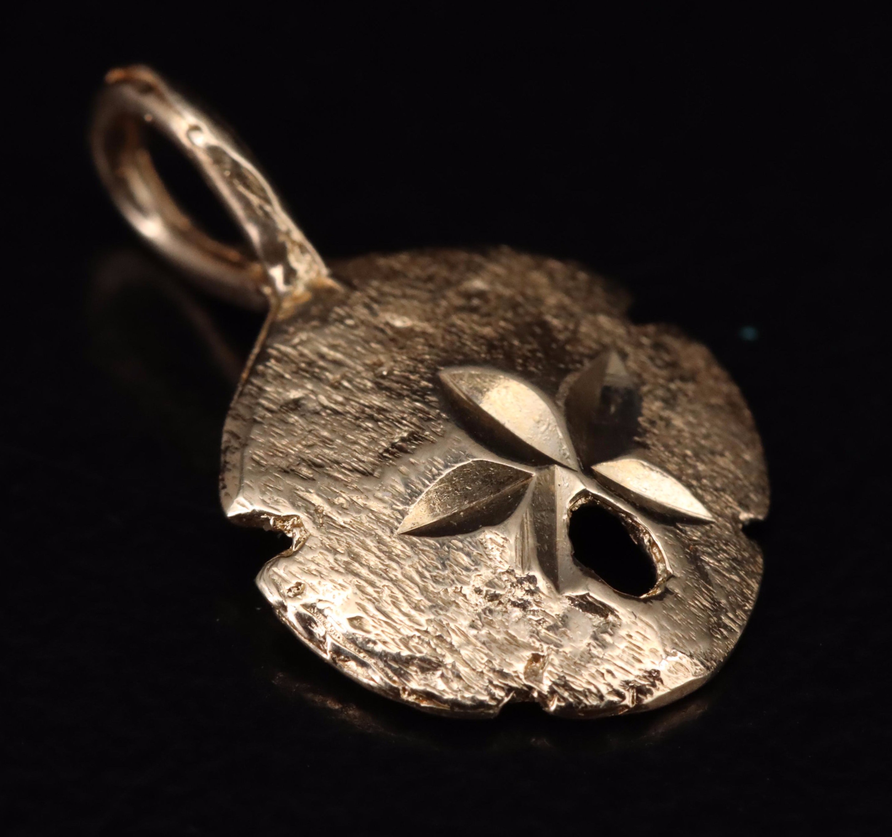 14K Flower Pendant