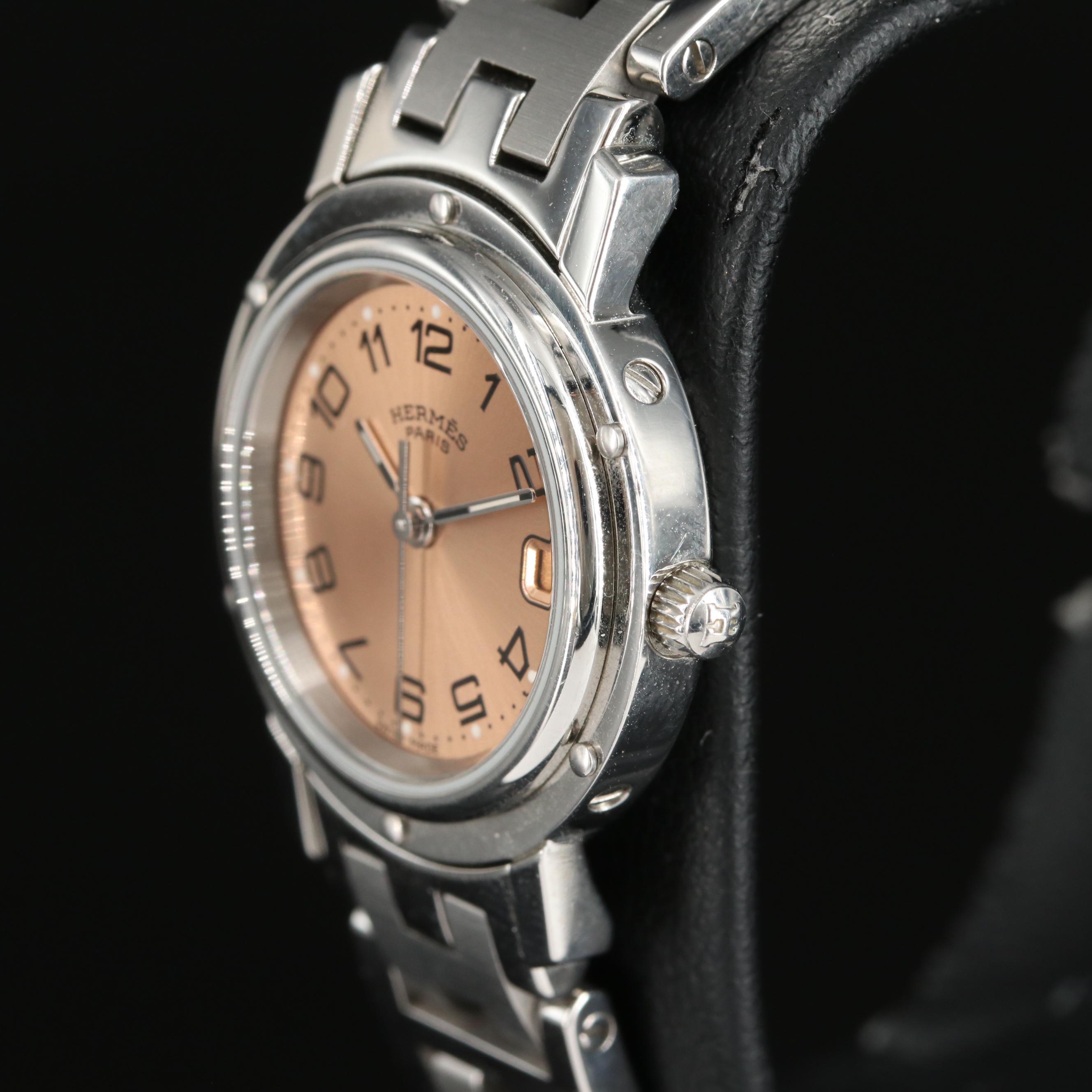 Hermès Clipper Stainless Steel with Date Watch